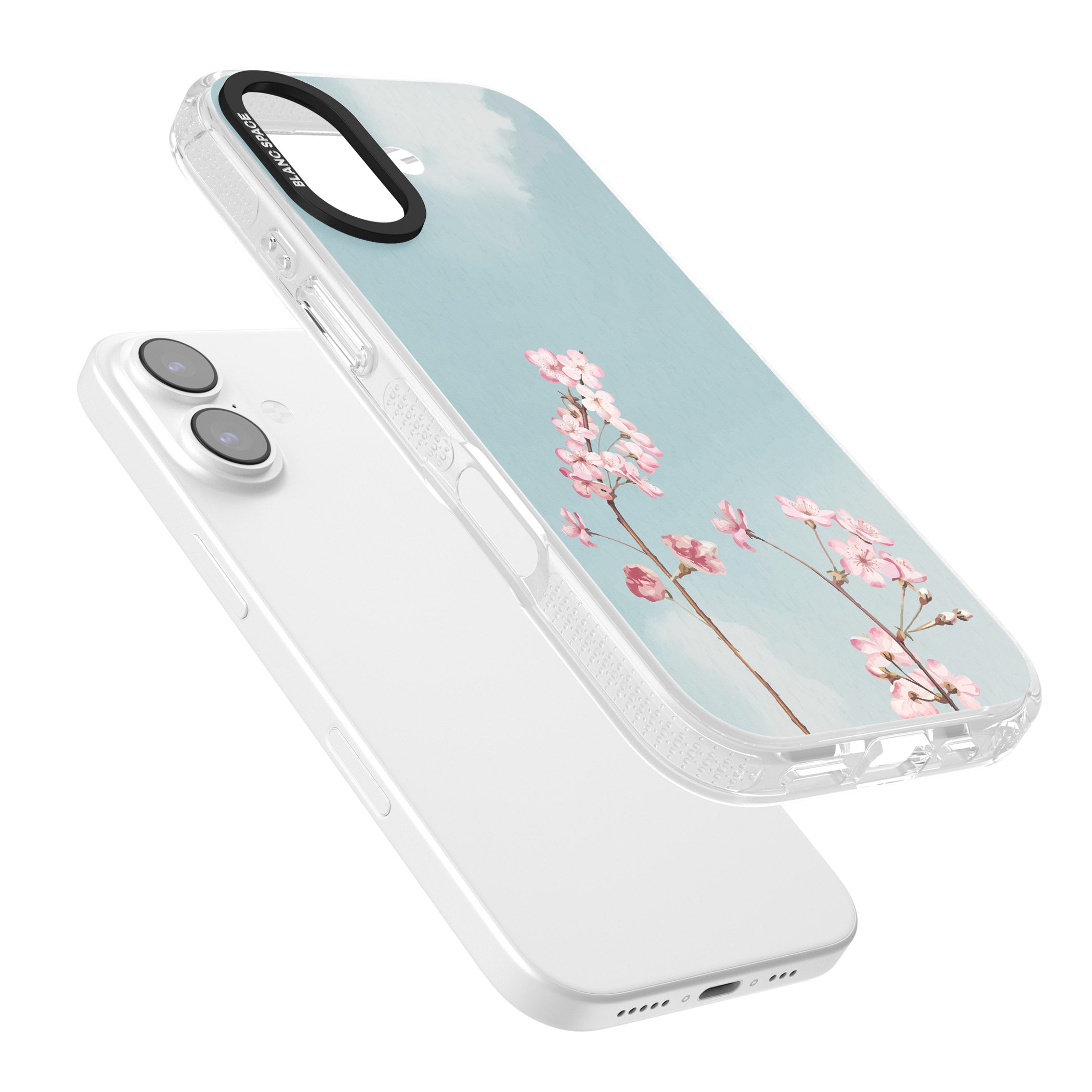 Blossom Flower Sky iPhone 17 Impact Air Clear Phone Case Colours