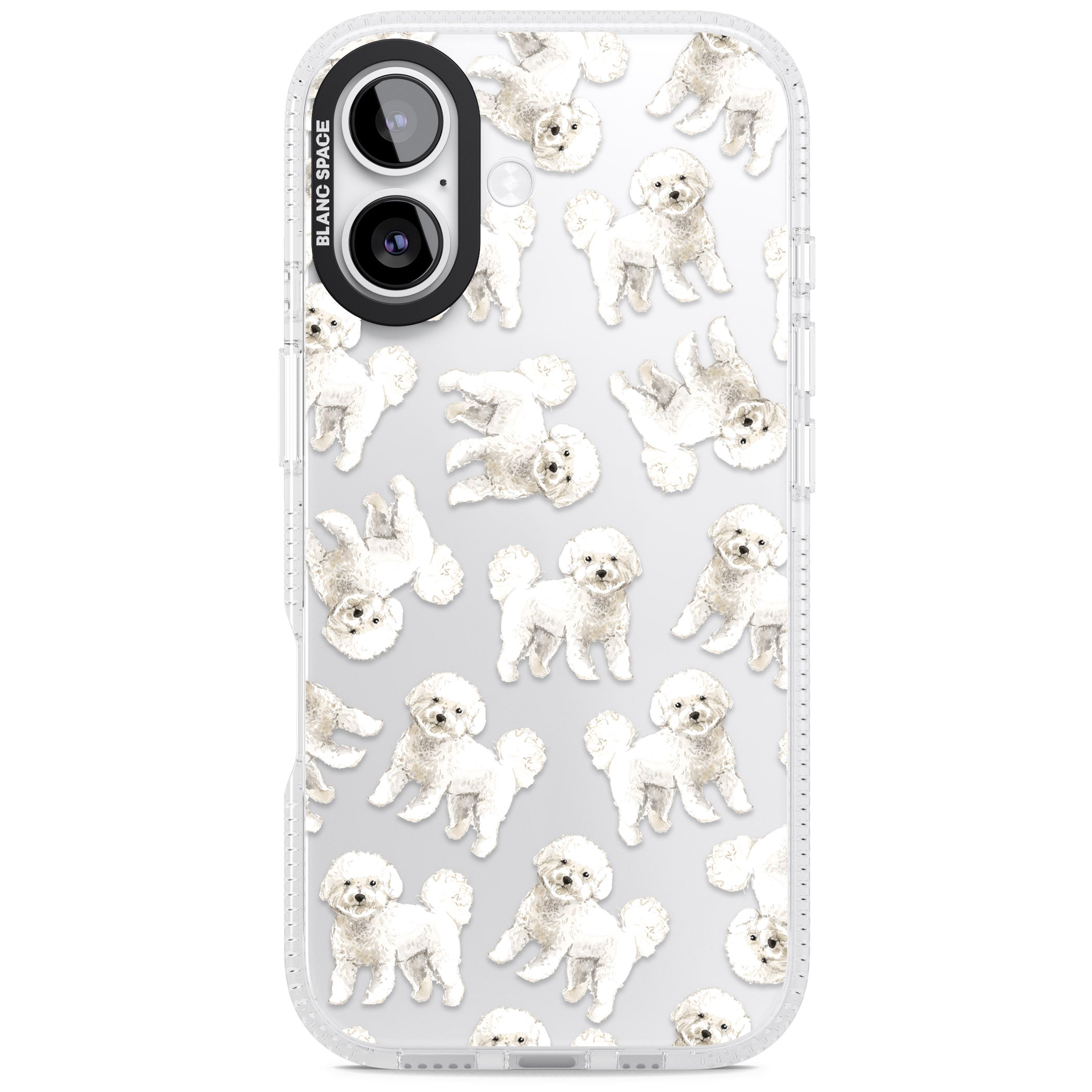 Bichon Frise Watercolor iPhone 17 Impact Air Clear Phone Case