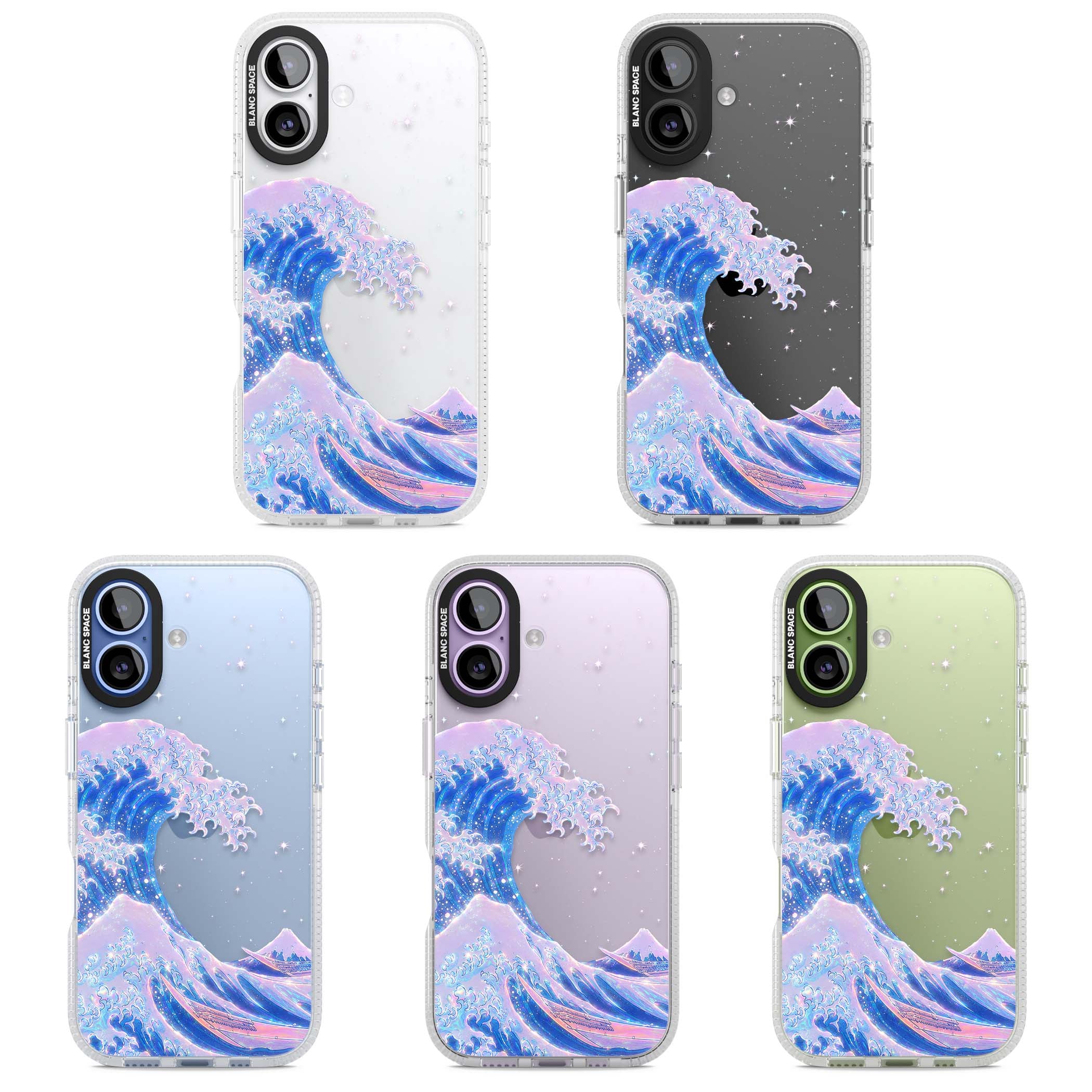 The Great Wave In Opal japanese iPhone case | Clear Case Impact Air case for iPhone 17