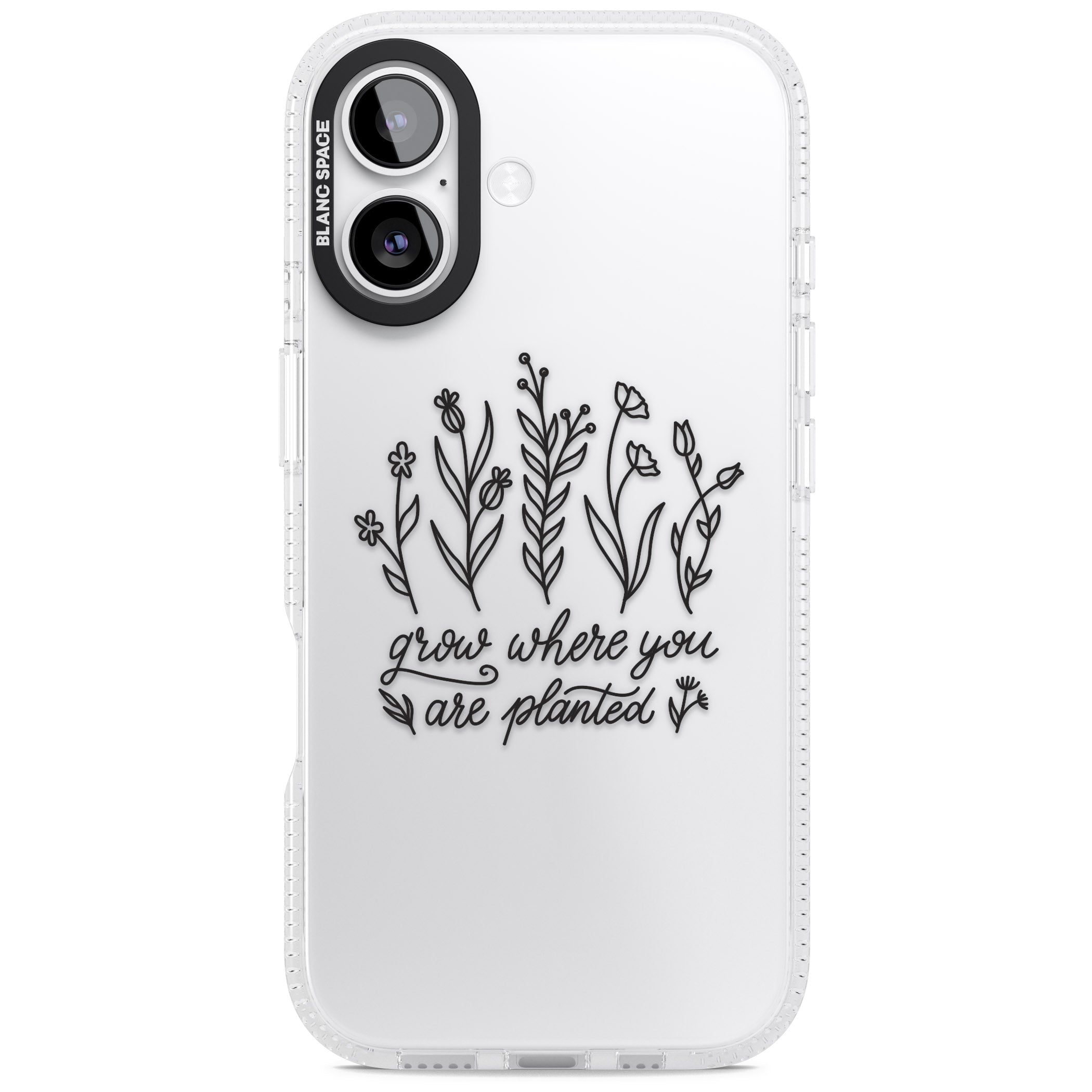 Grow Where You Are Planted iPhone 17 Impact Air Clear Phone Case