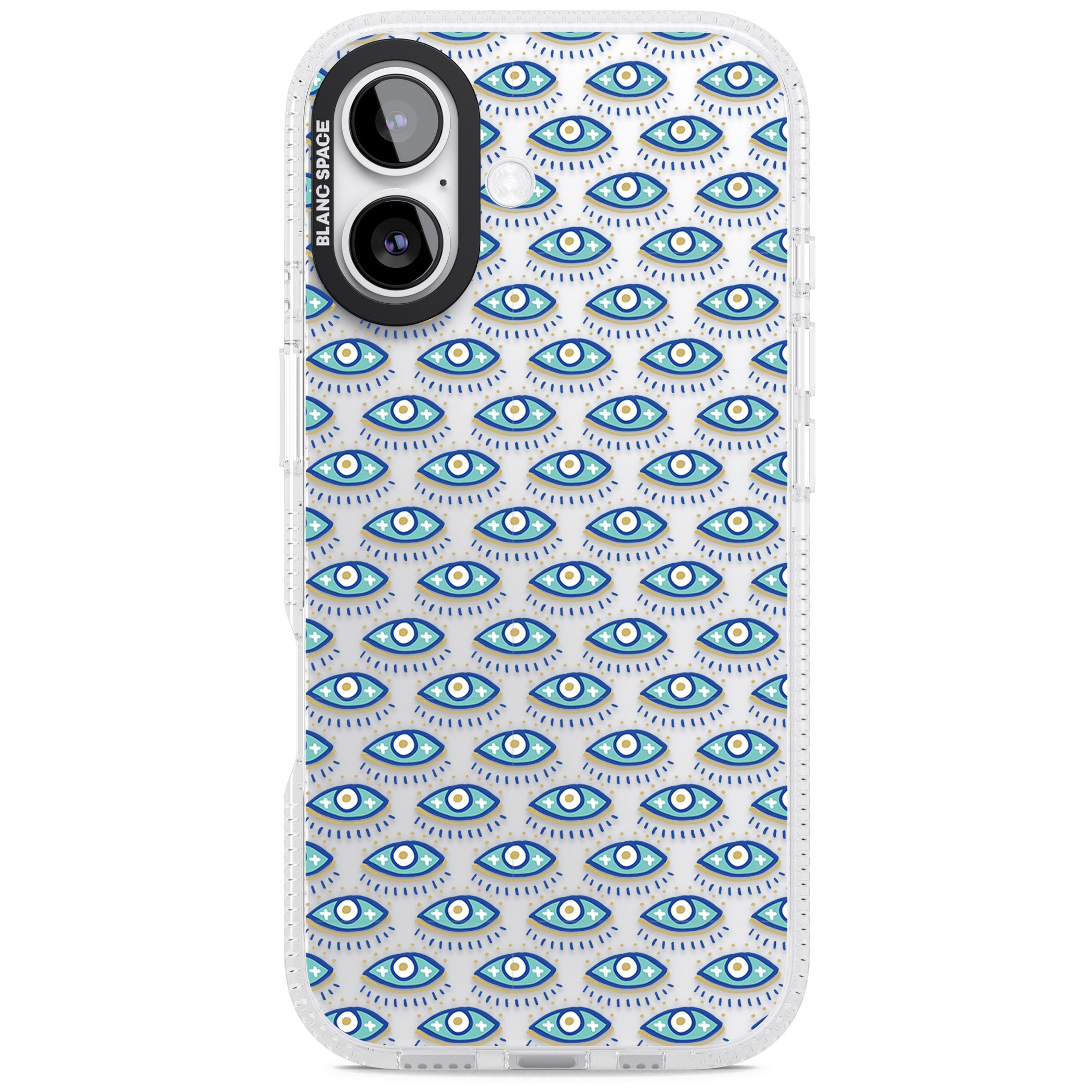 Psychedelic Eyes Pattern Color iPhone 17 Impact Air Clear Phone Case