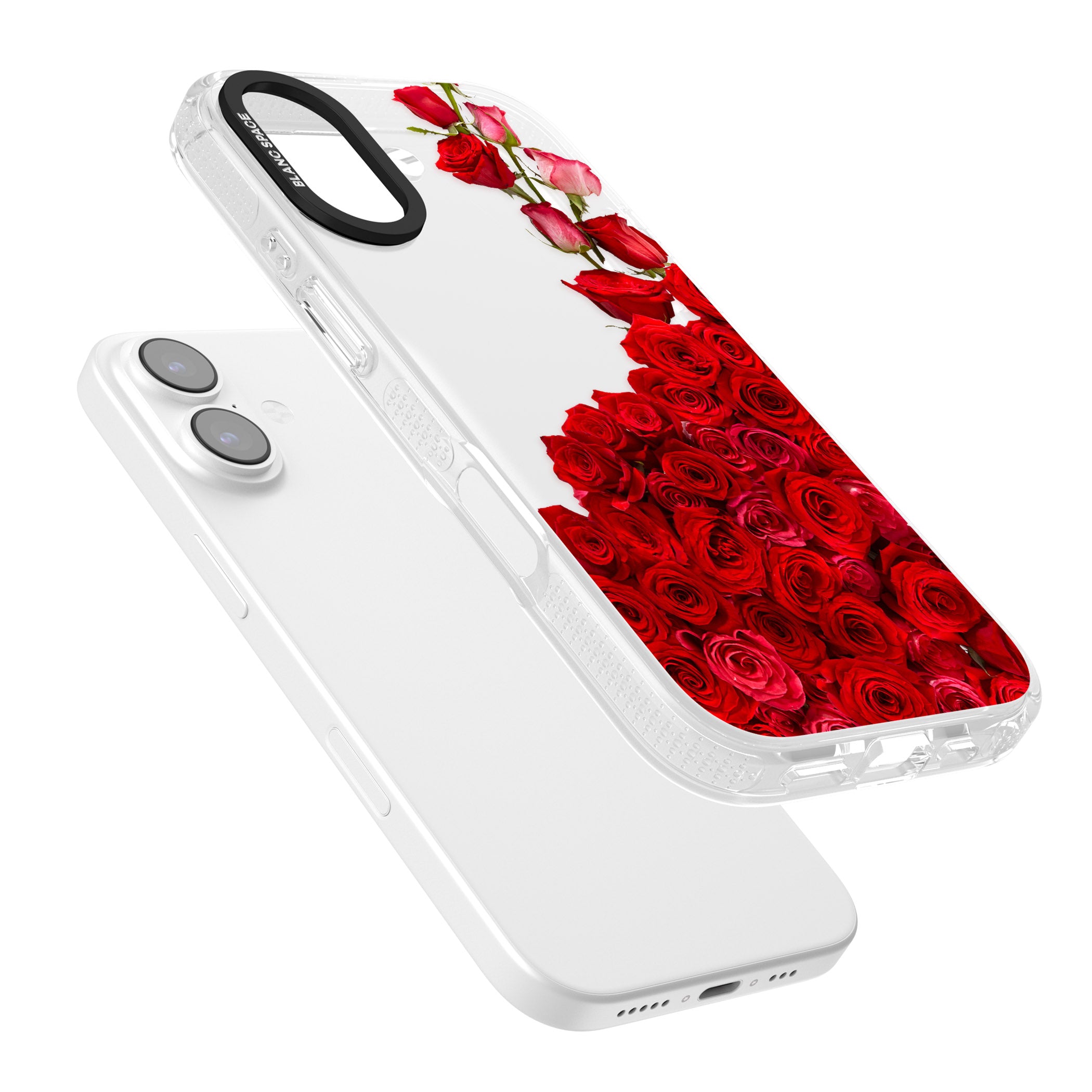 Floral Roses iPhone 17 Impact Air Clear Phone Case Colours