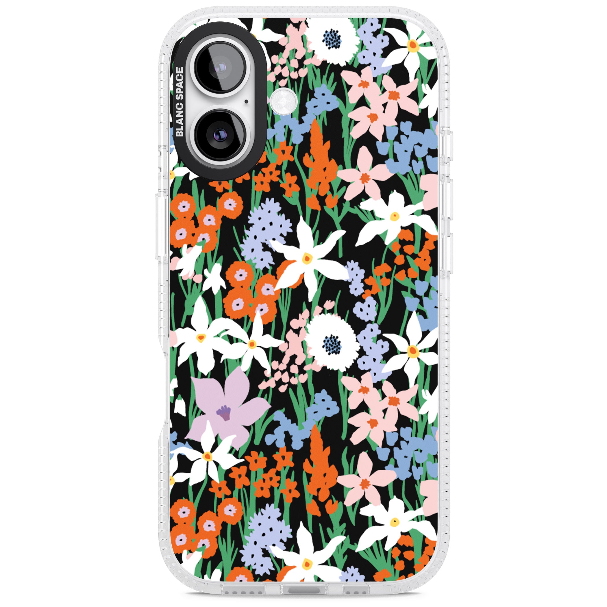 Floral Bloom Meadow Solid iPhone 17 Impact Air Clear Phone Case