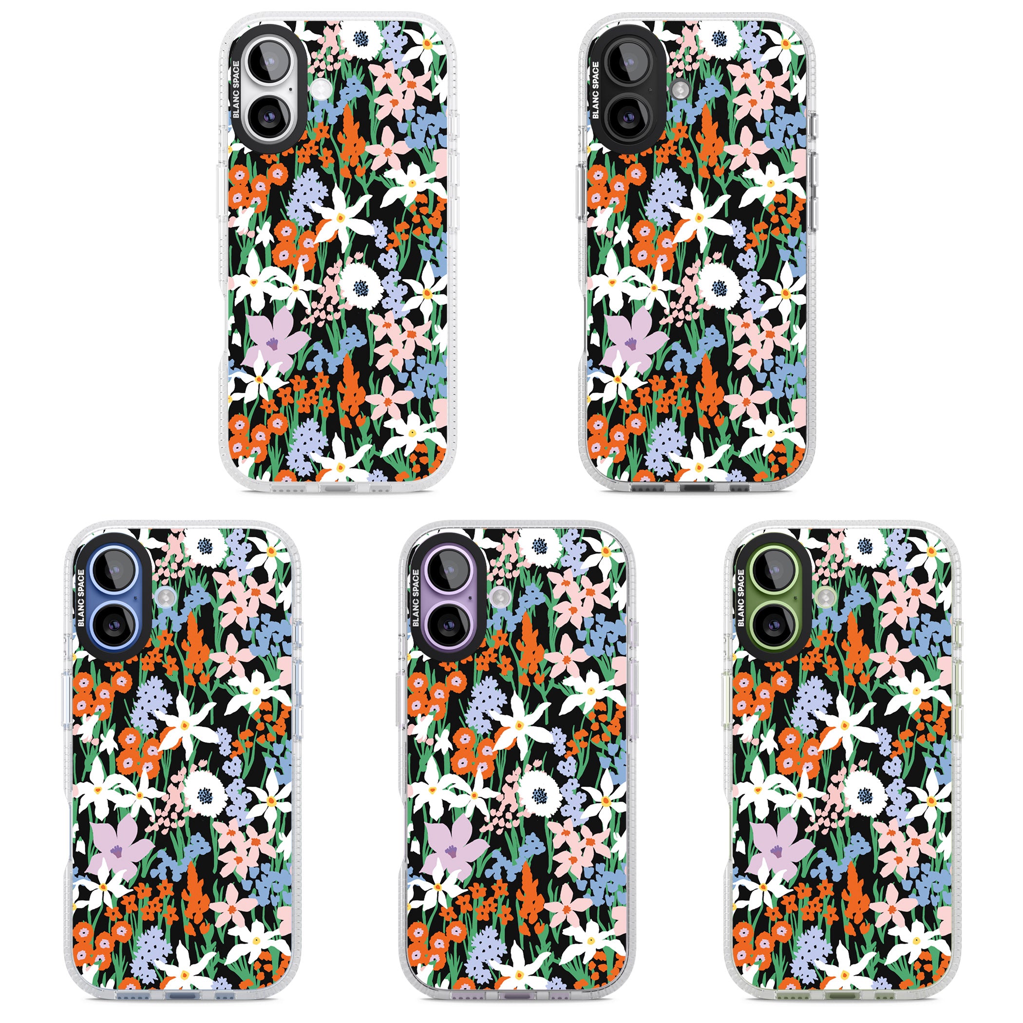 Floral Bloom Meadow Solid iPhone 17 Impact Air Clear Phone Case APT Impact Protection