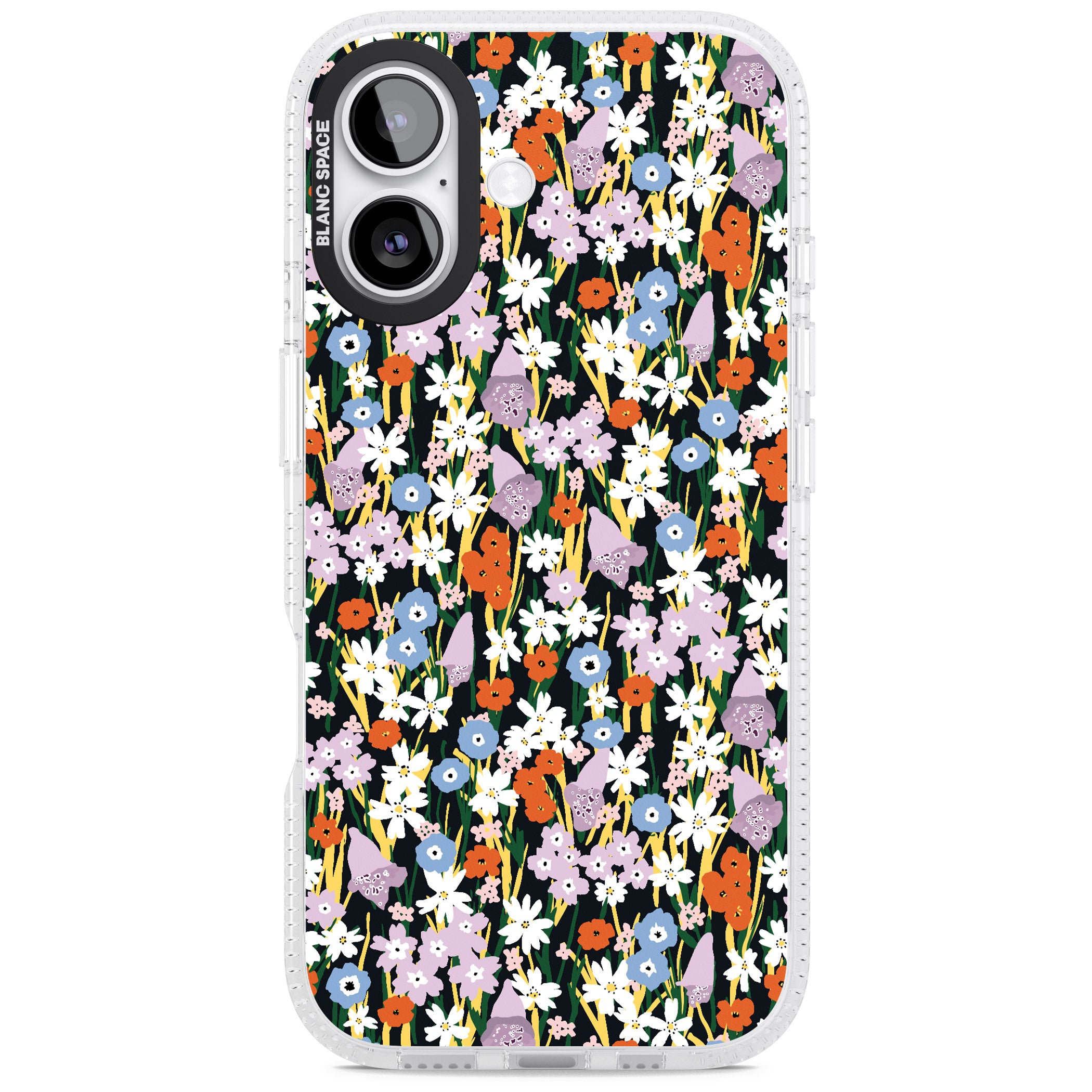 Energetic Floral Mix iPhone 17 Impact Air Clear Phone Case
