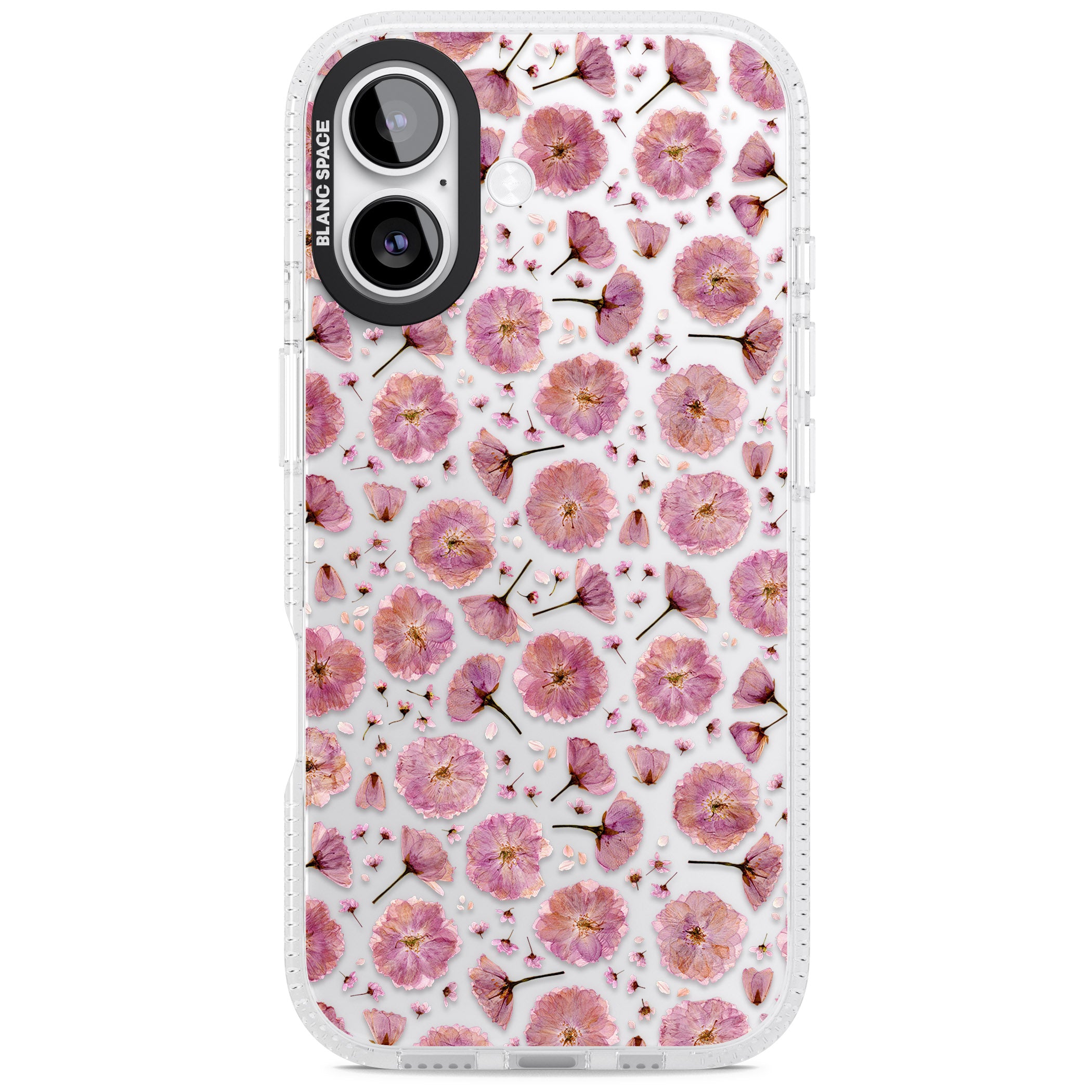 Pink Florals & Blossom iPhone 17 Impact Air Clear Phone Case