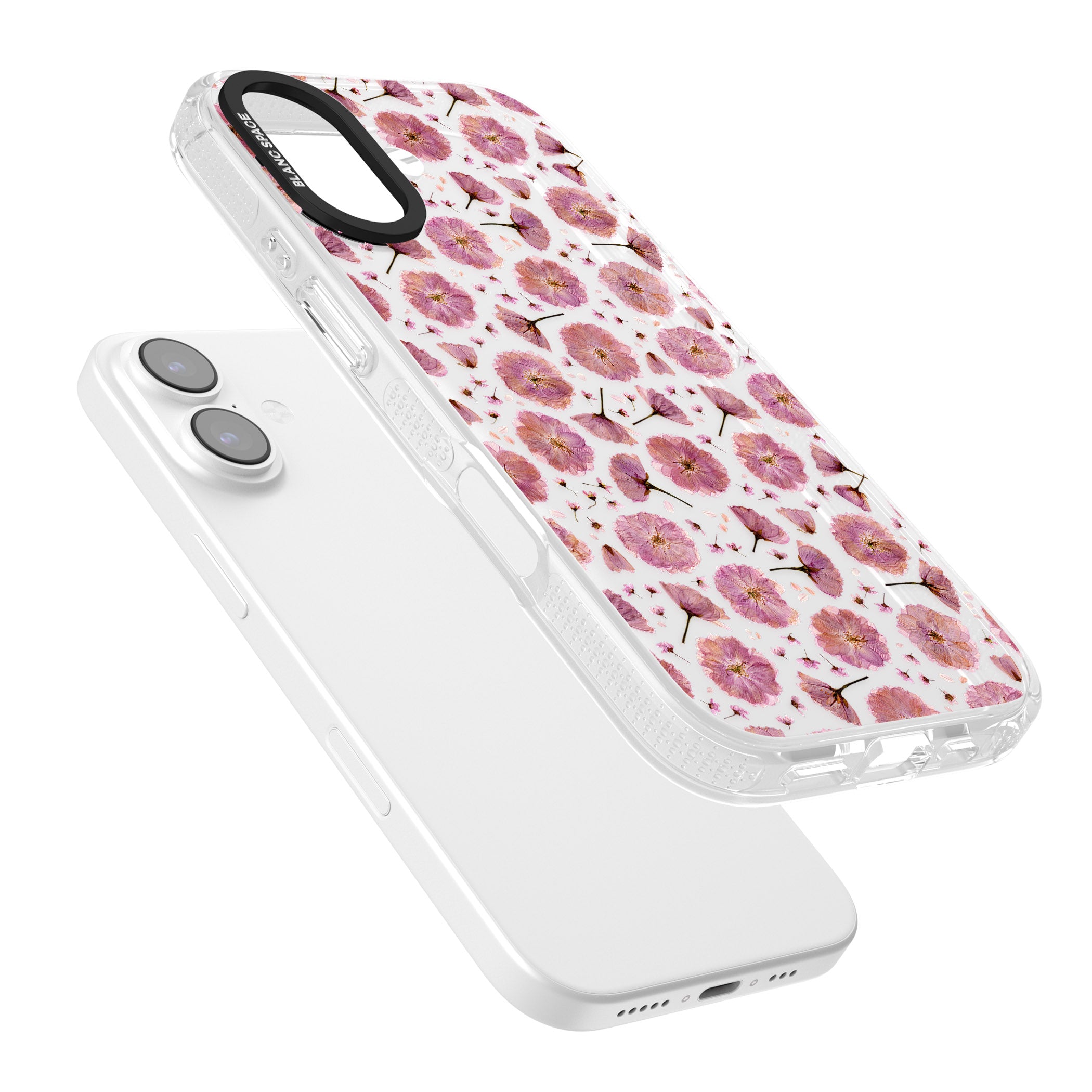 Pink Florals & Blossom iPhone 17 Impact Air Clear Phone Case Colours