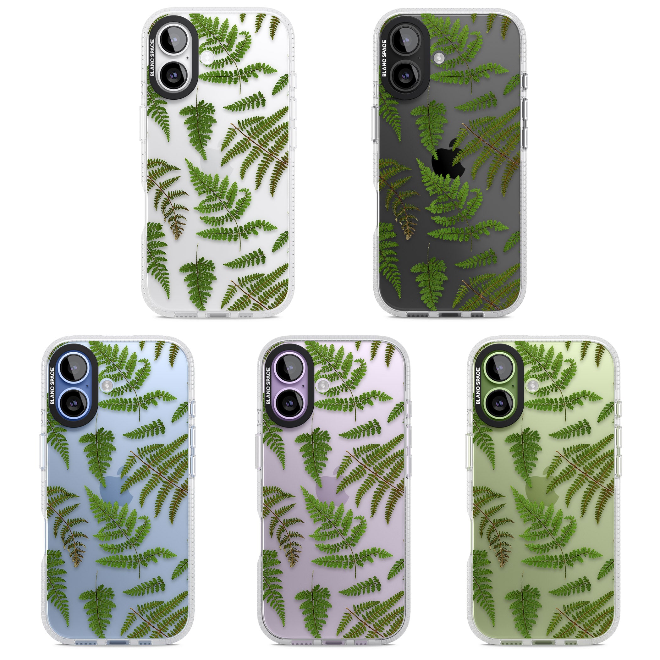 Leafy Ferns iPhone 17 Impact Air Clear Phone Case APT Impact Protection