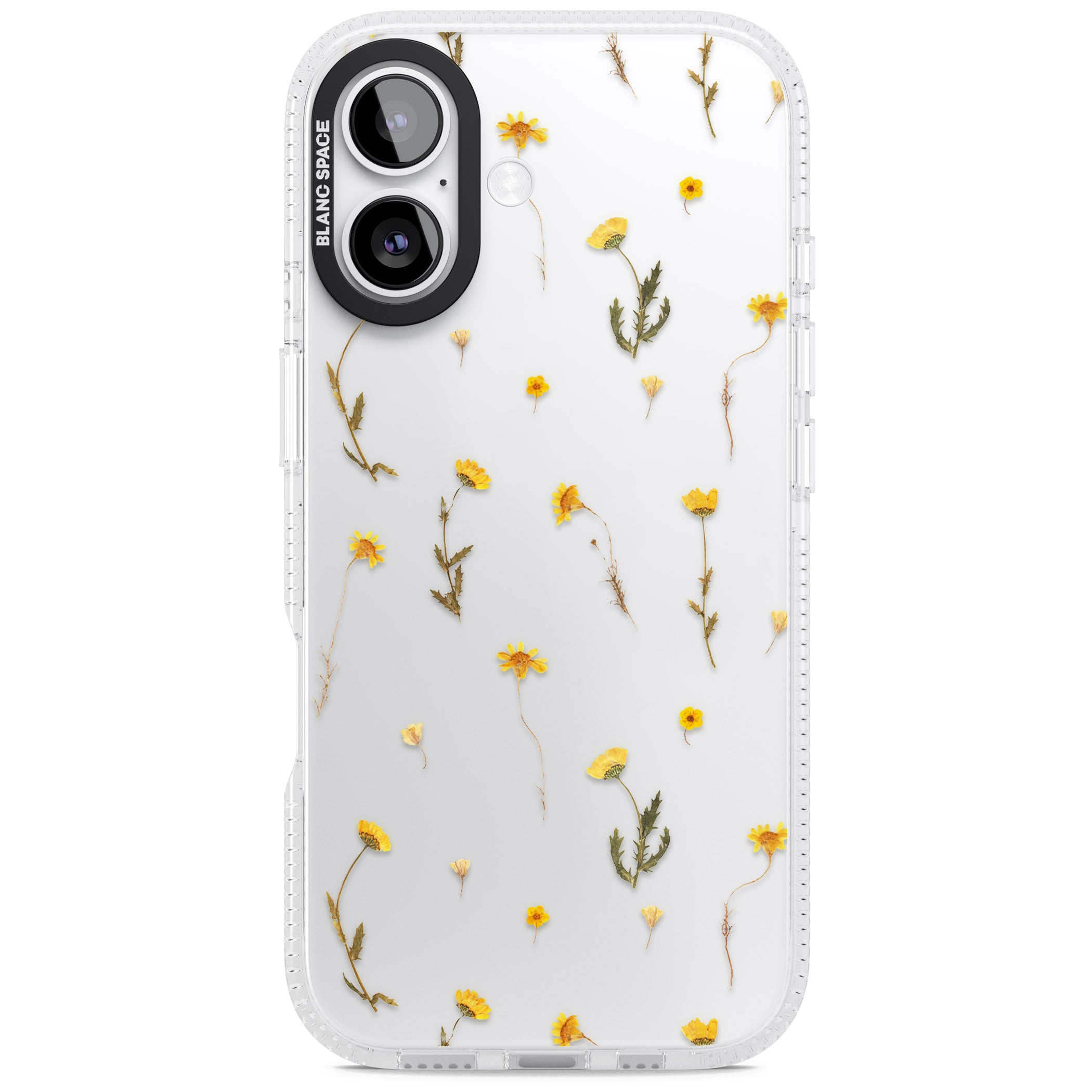 Yellow Wildflower iPhone 17 Impact Air Clear Phone Case