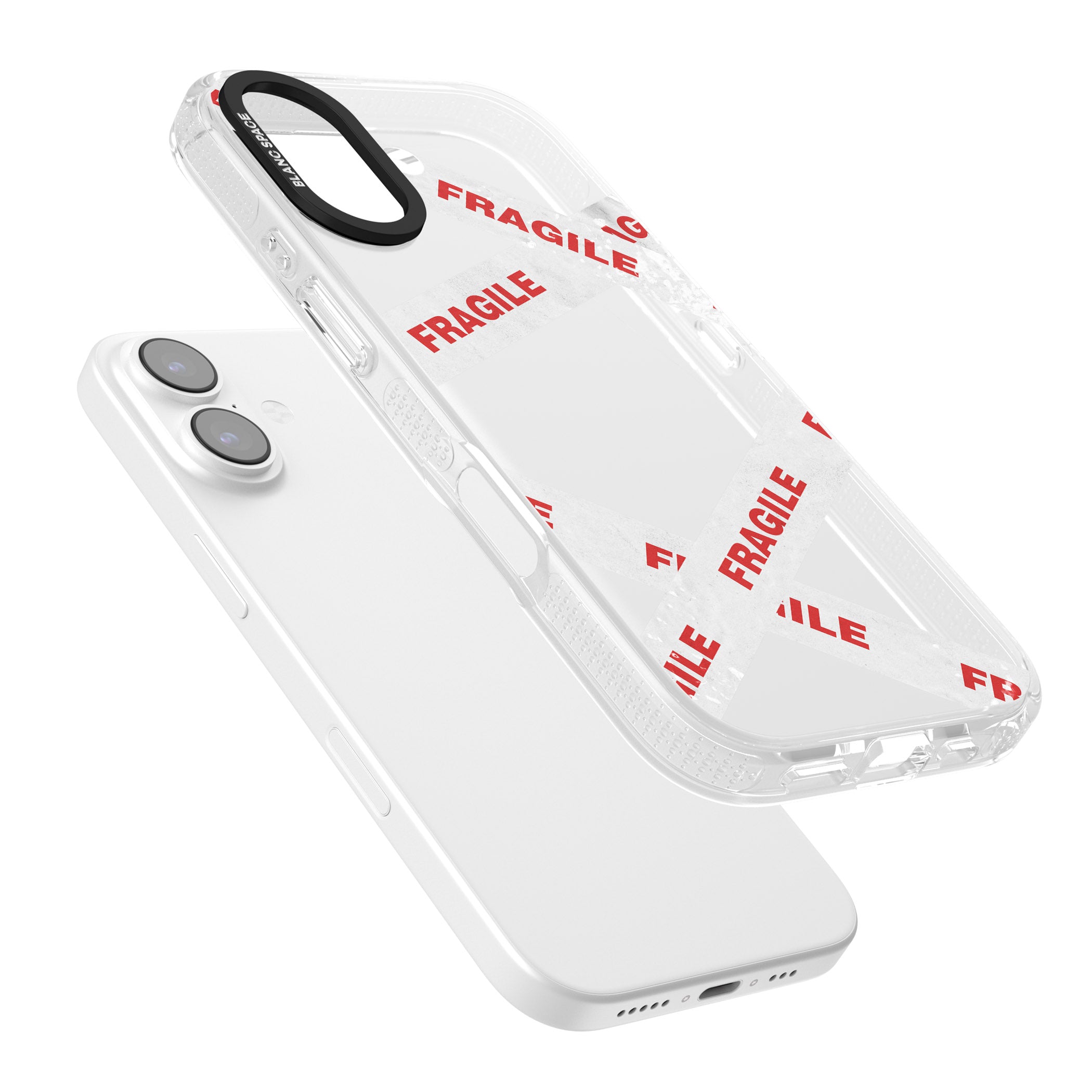 Fragile Tape iPhone 17 Impact Air Clear Phone Case Colours