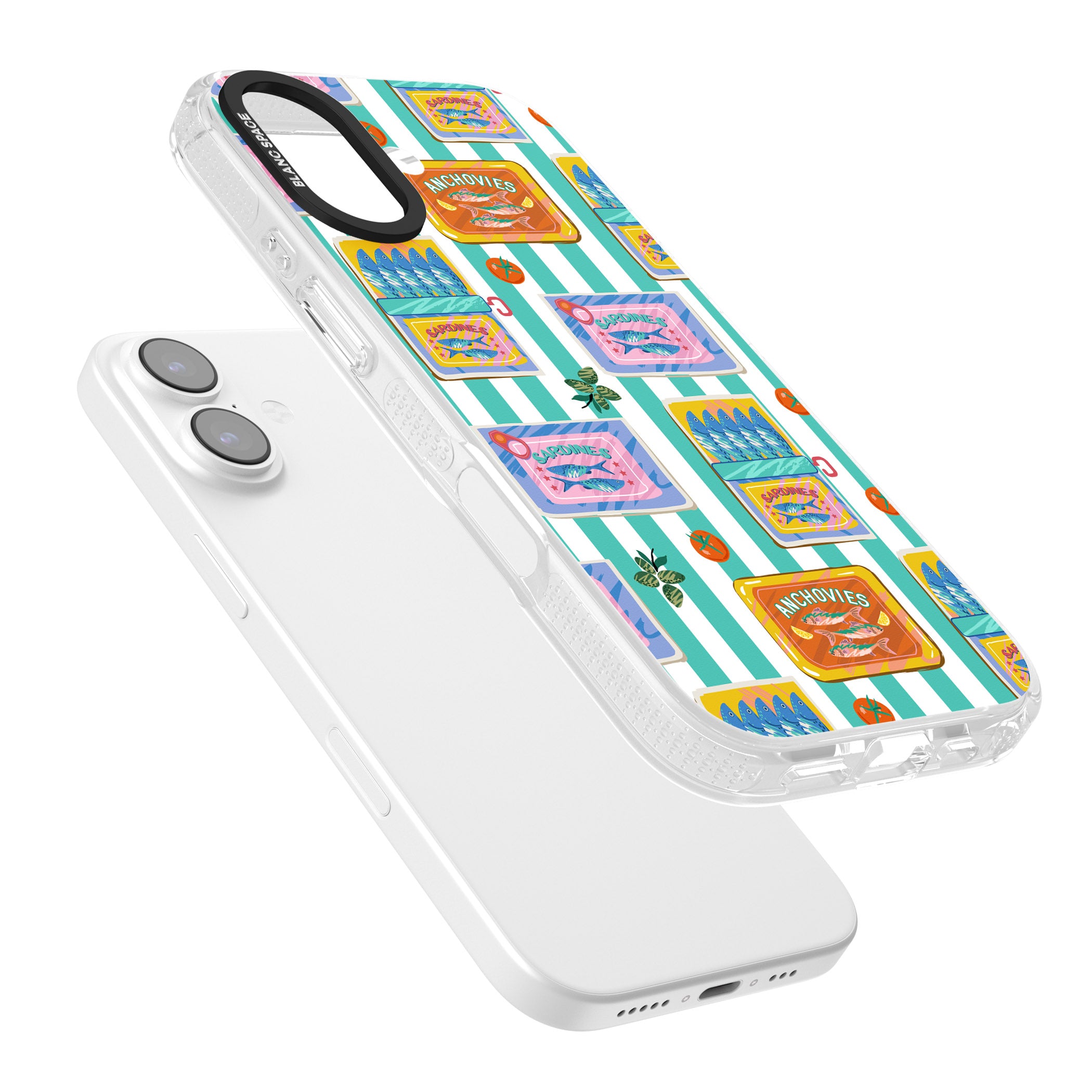 Sardine & Anchovy Stripes iPhone 17 Impact Air Clear Phone Case Colours