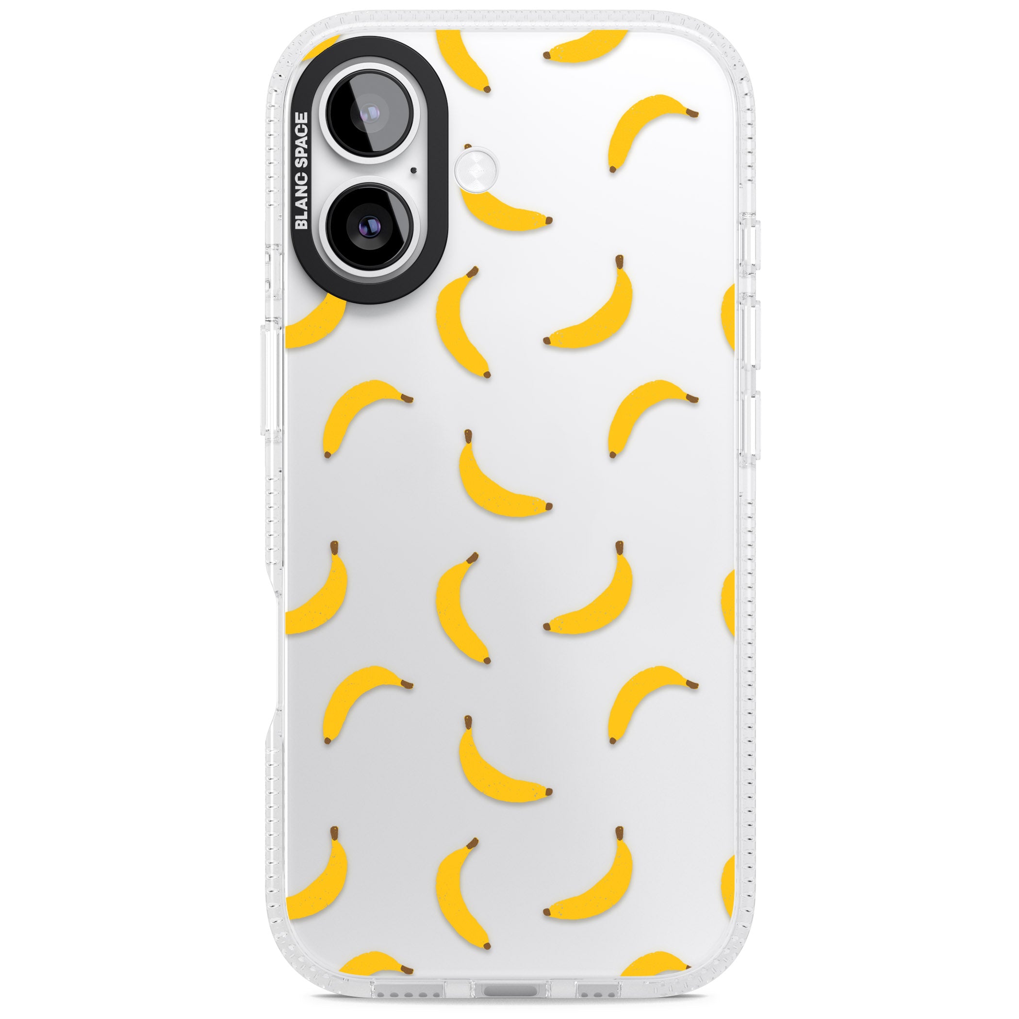 Banana Pattern iPhone 17 Impact Air Clear Phone Case