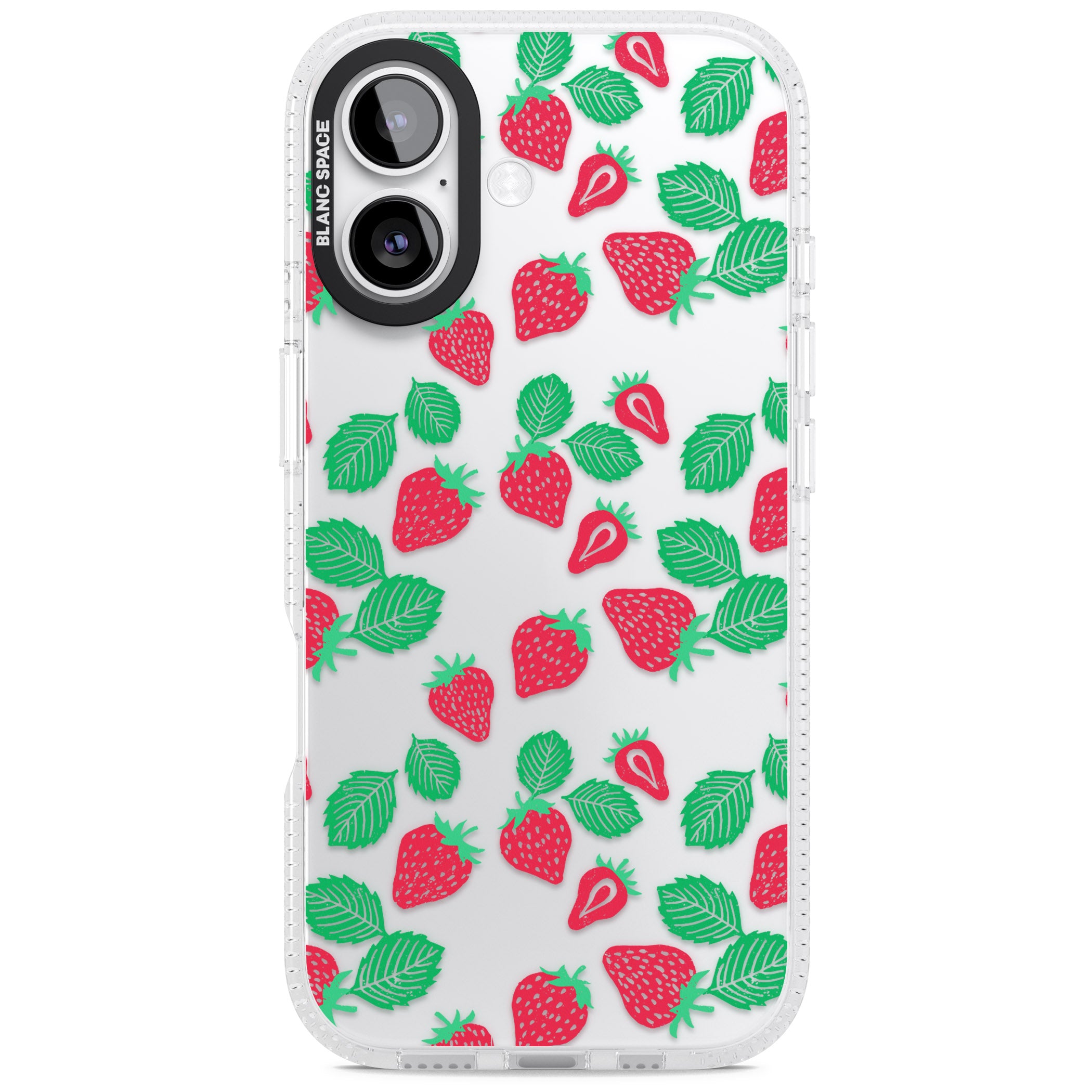 Strawberry Delight iPhone 17 Impact Air Clear Phone Case