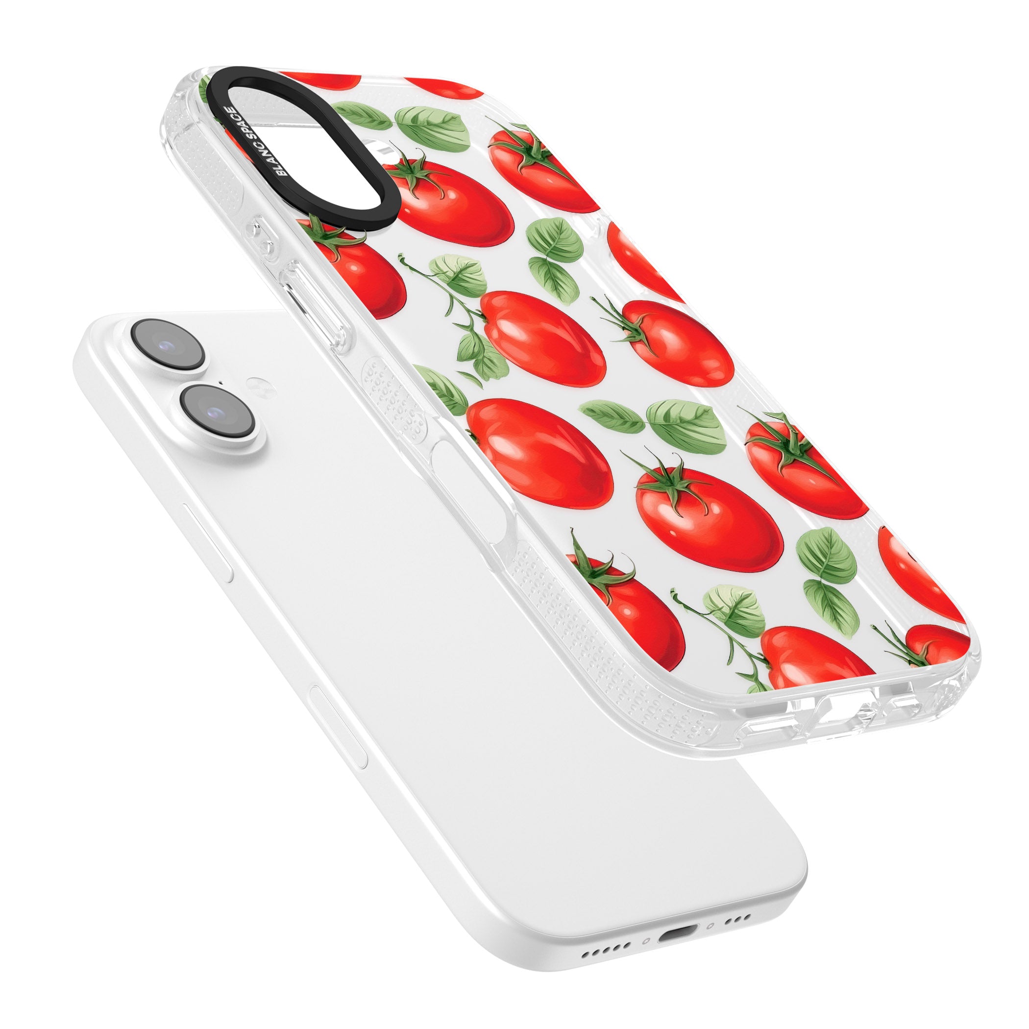 Tomato Pattern iPhone 17 Impact Air Clear Phone Case Colours