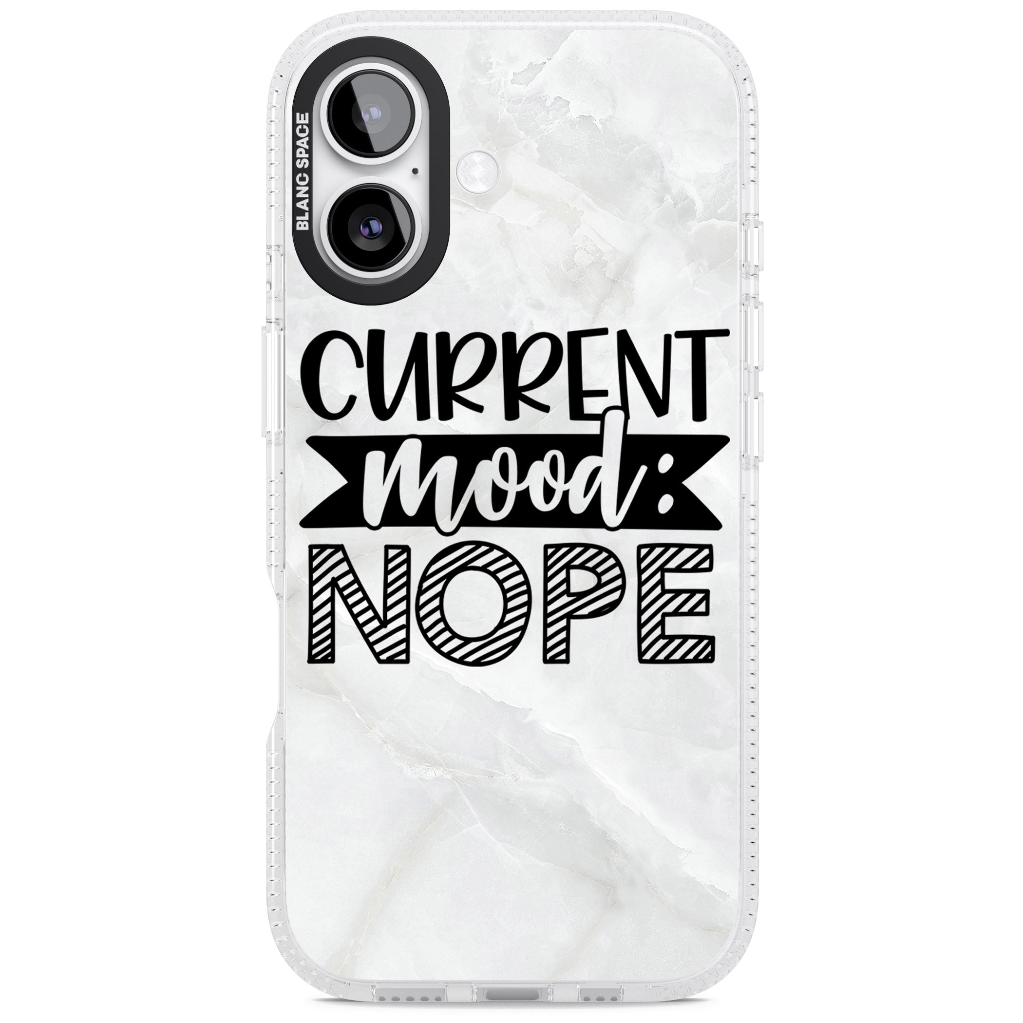 Current Mood Nope iPhone 17 Impact Air Clear Phone Case