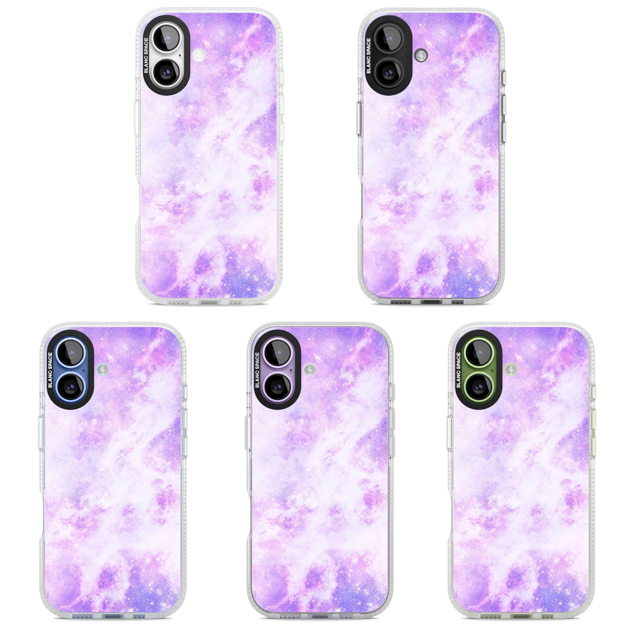 Purple Galaxy Vibes iPhone 17 Impact Air Clear Phone Case APT Impact Protection