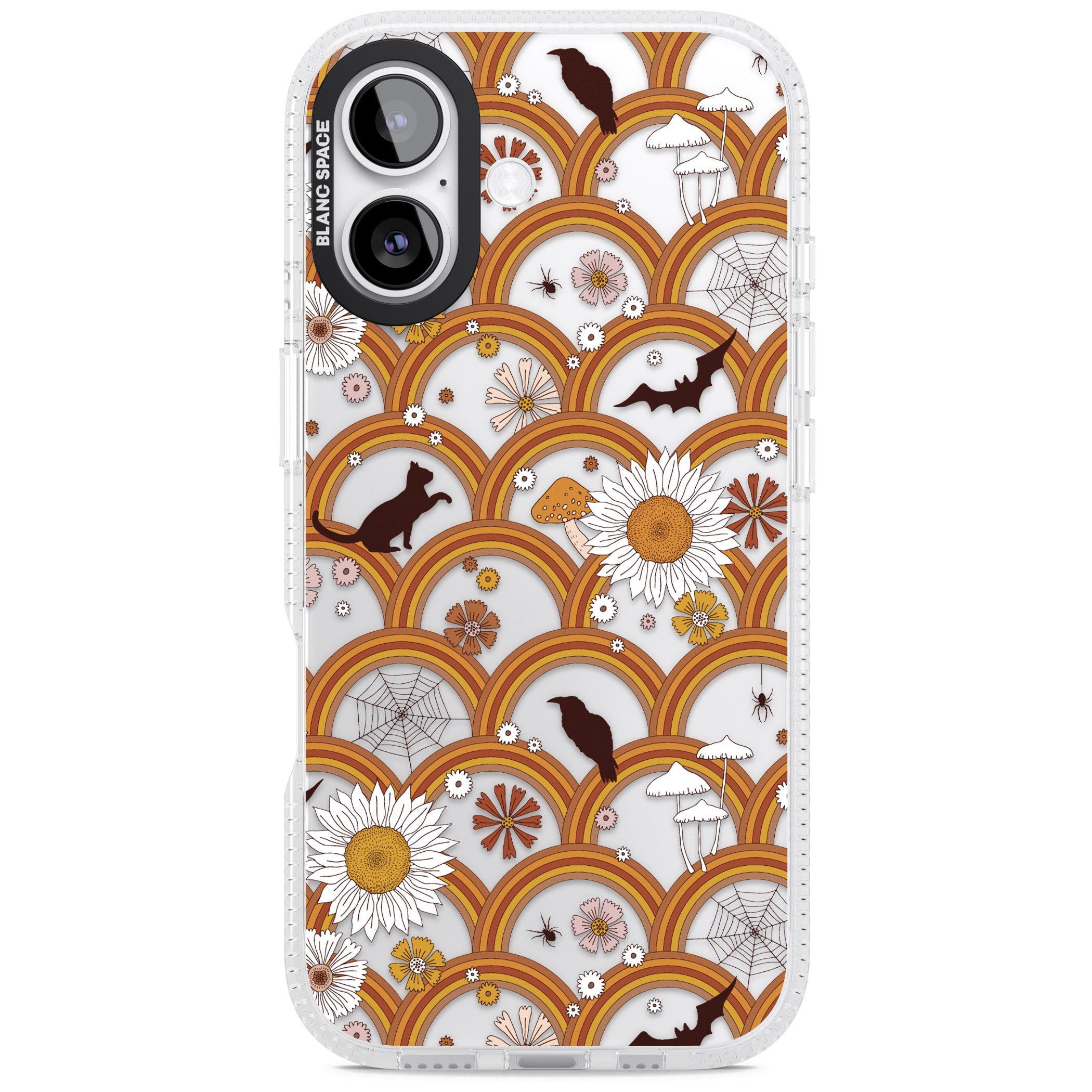 Halloween Rainbows iPhone 17 Impact Air Clear Phone Case