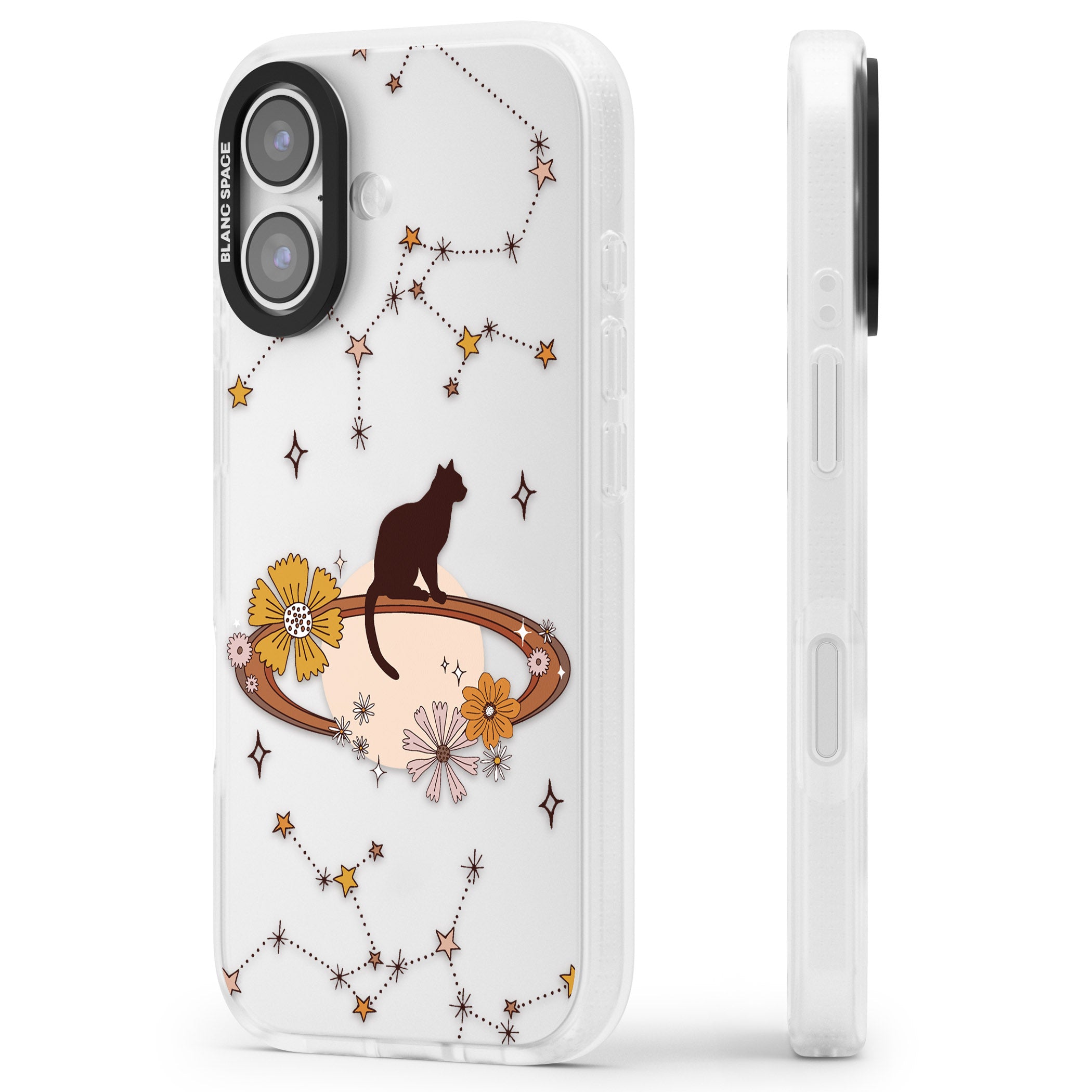 Feline Phenomenon iPhone 17 Impact Air Clear Phone Case Side Profile