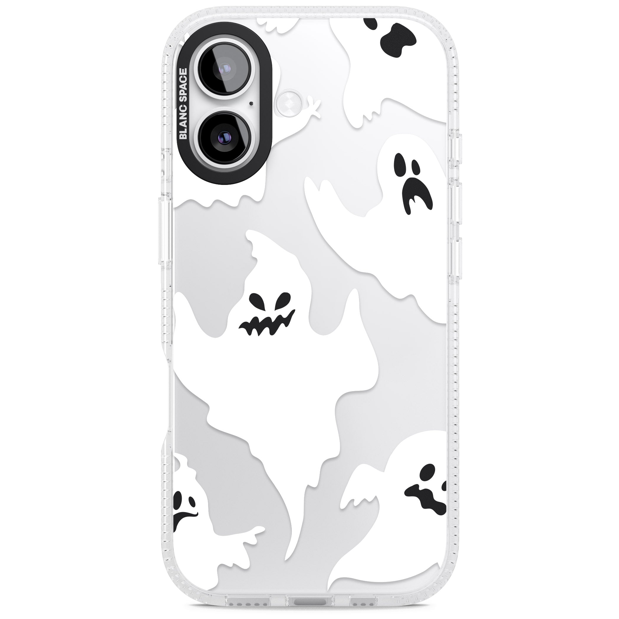 Ghost Pattern iPhone 17 Impact Air Clear Phone Case