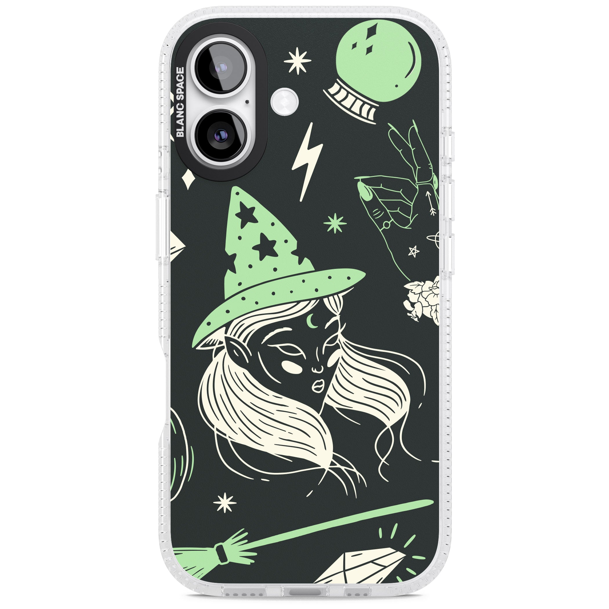 Astrology Witch Pattern iPhone 17 Impact Air Clear Phone Case