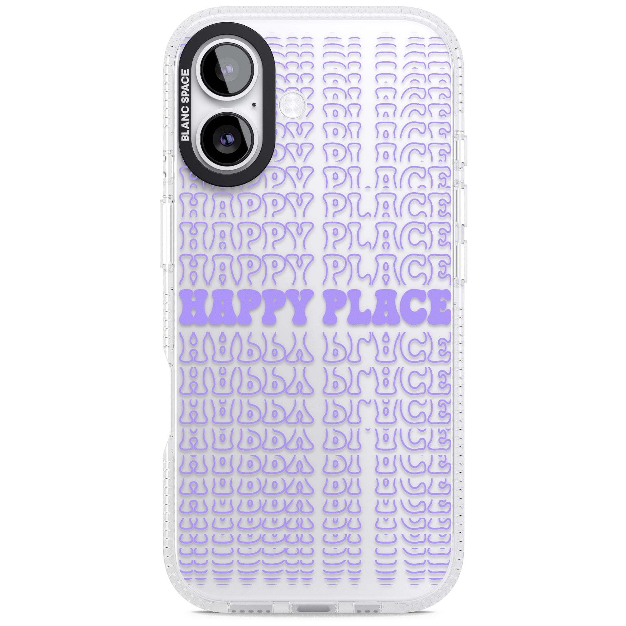 Happy Place (Purple) iPhone 17 Impact Air Clear Phone Case