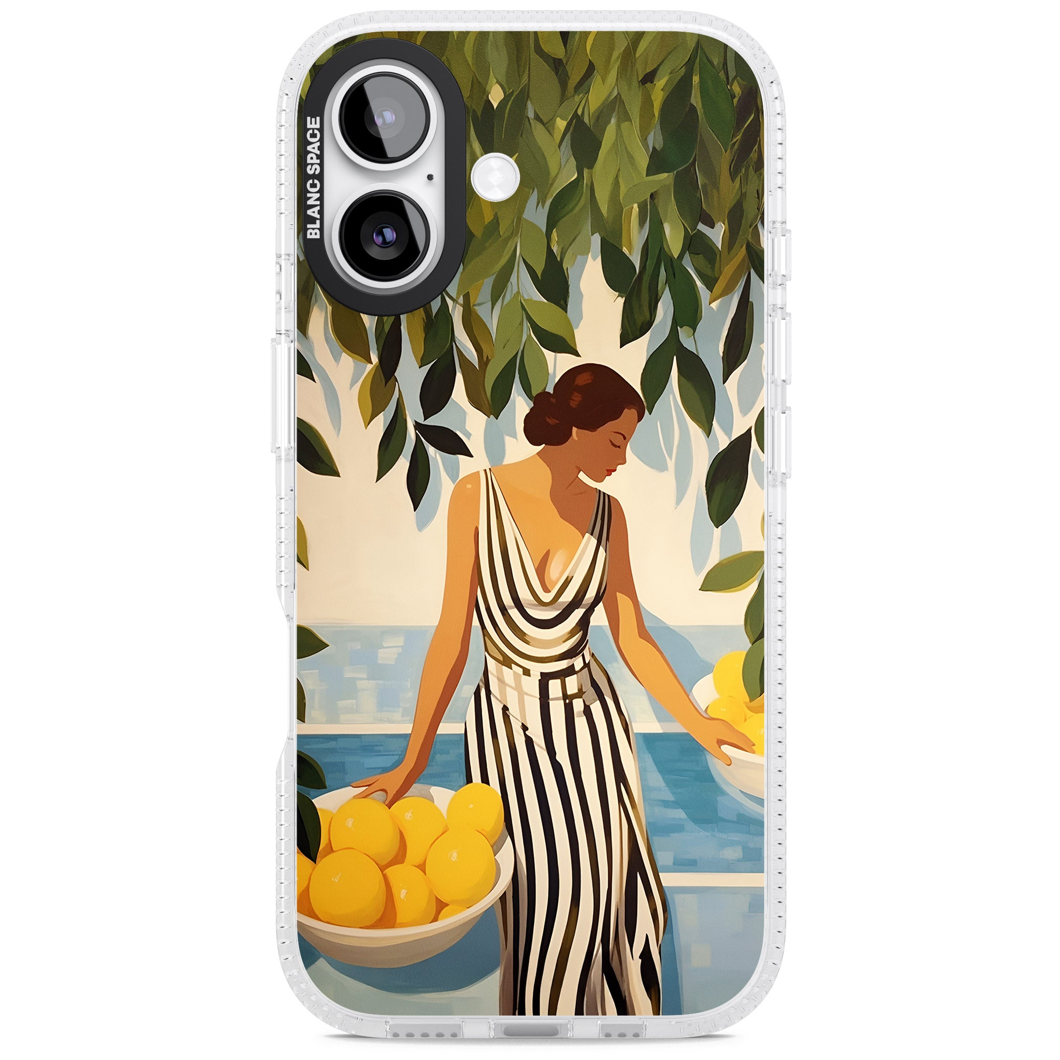 Lemon Picking iPhone 17 Impact Air Clear Phone Case
