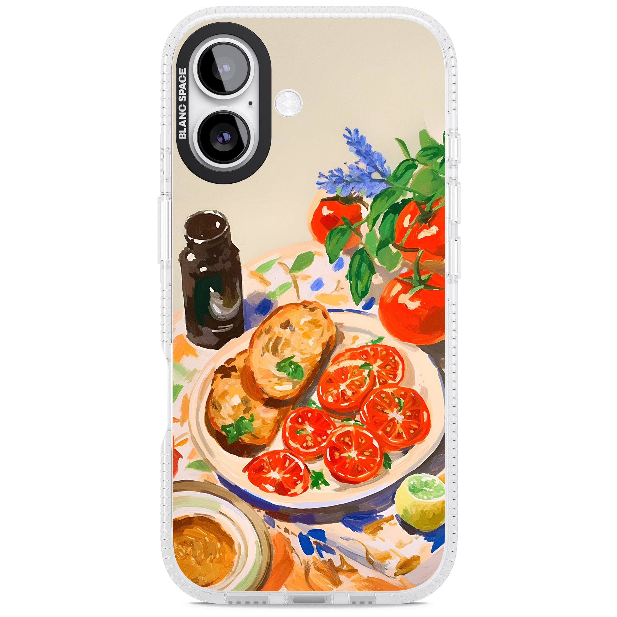 Bruschetta & Tomatoes iPhone 17 Impact Air Clear Phone Case
