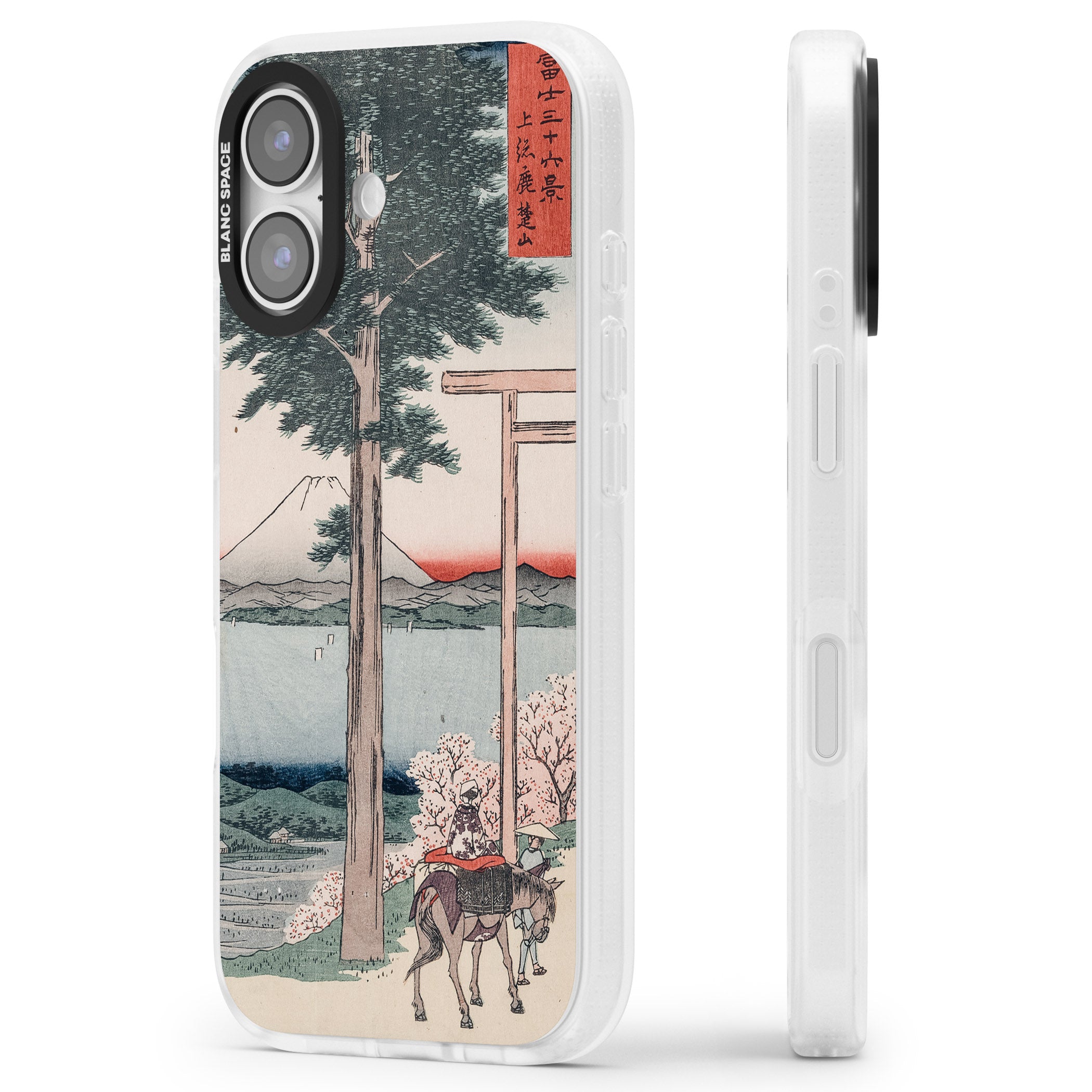 Gates To Mt. Fuji iPhone 17 Impact Air Clear Phone Case Side Profile