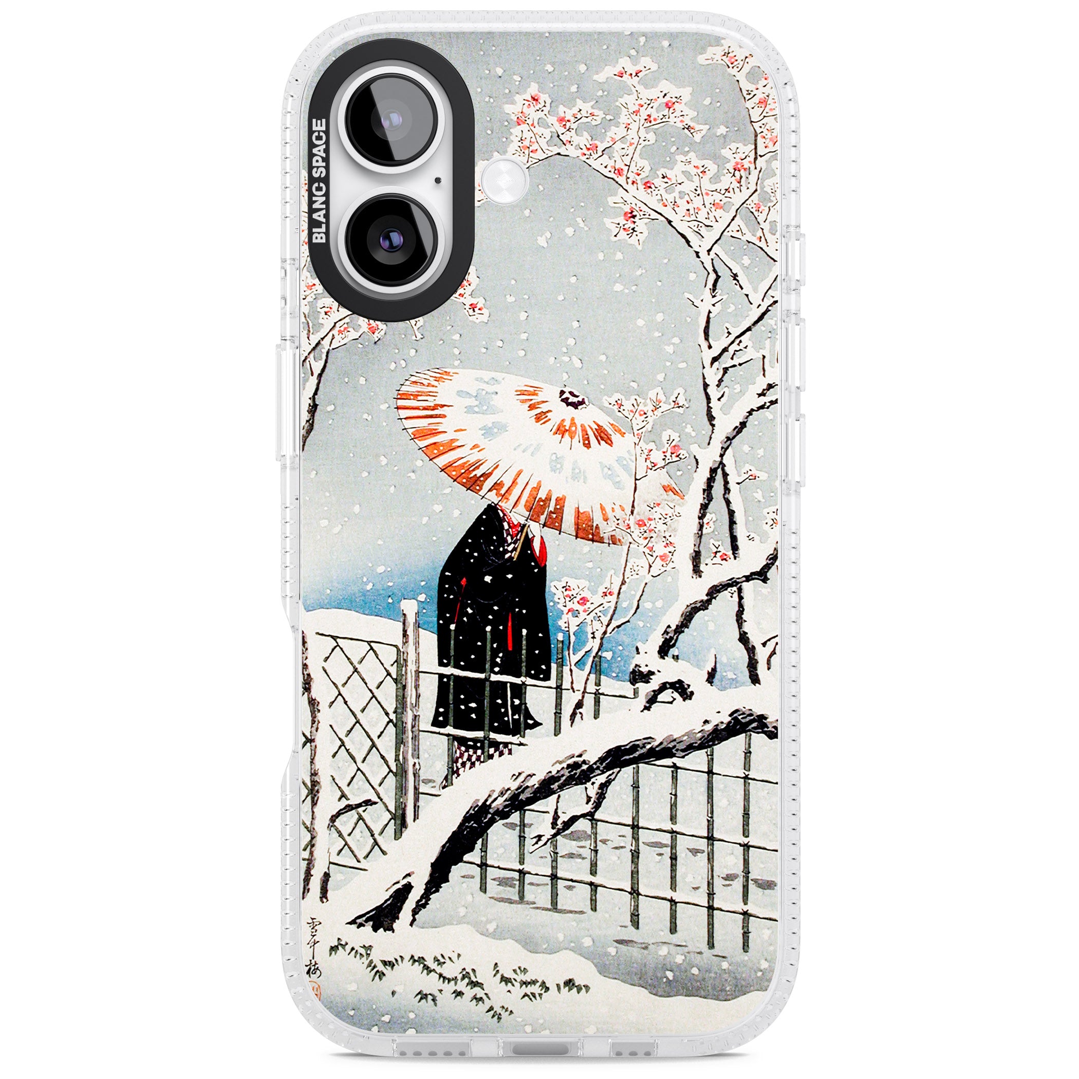 Plum Tree In Snow By Hiroaki Takahashi iPhone 17 Impact Air Clear Phone Case
