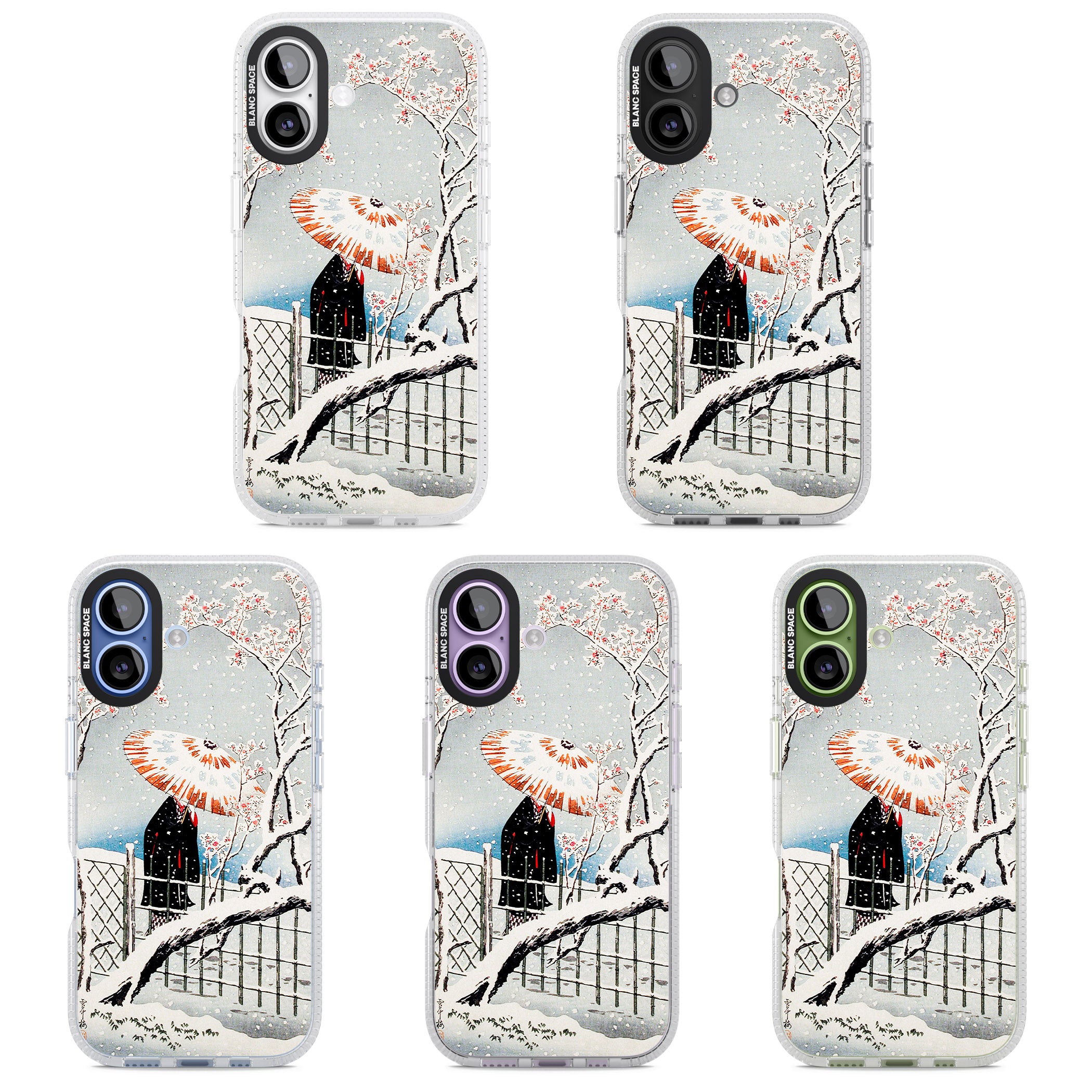 Plum Tree In Snow By Hiroaki Takahashi iPhone 17 Impact Air Clear Phone Case APT Impact Protection