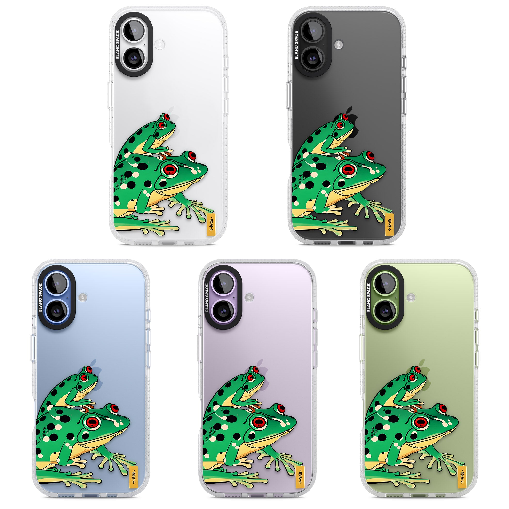 Matsumoto Hoji Frog Green iPhone 17 Impact Air Clear Phone Case APT Impact Protection