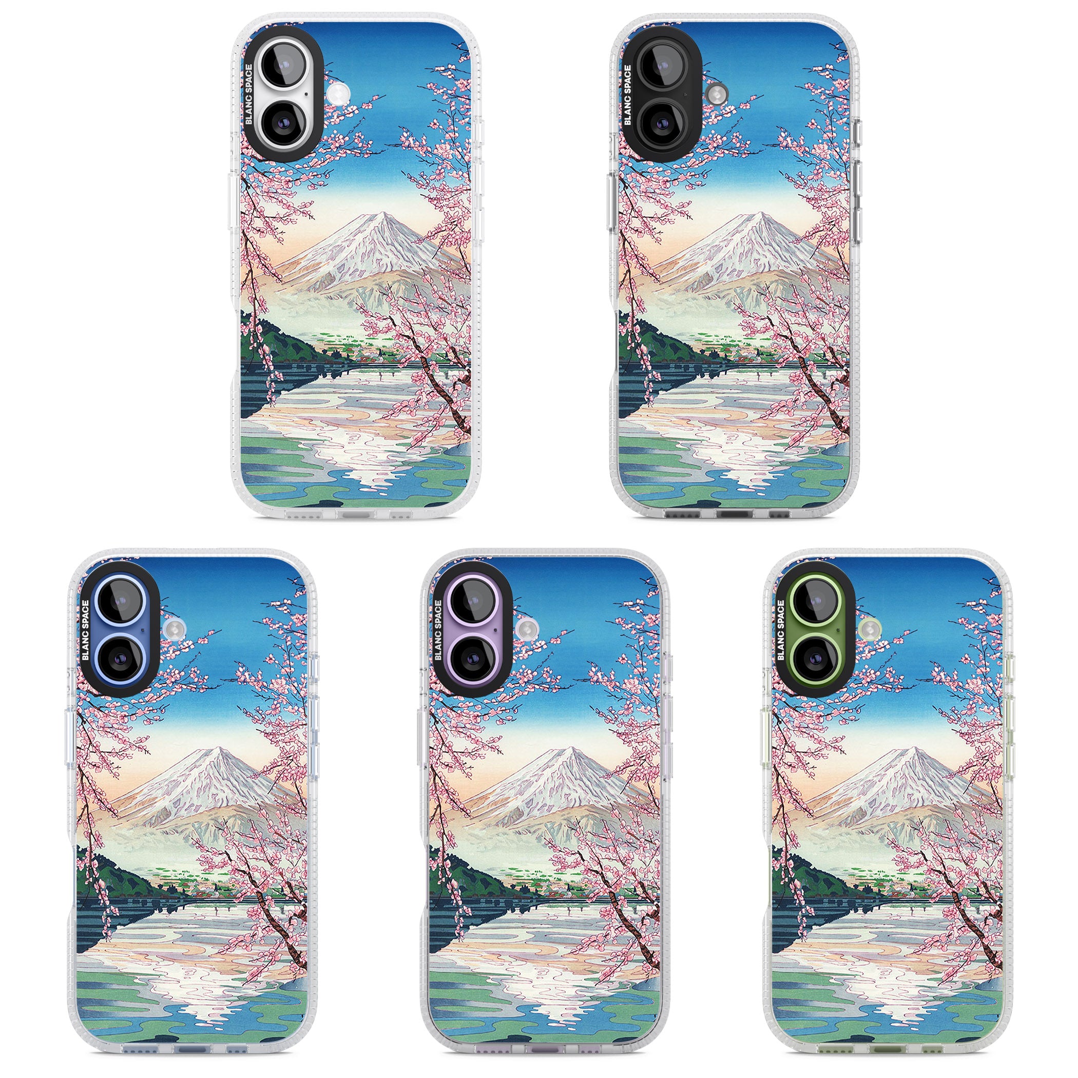 Mt Fuji From Lake Kawaguchi iPhone 17 Impact Air Clear Phone Case APT Impact Protection