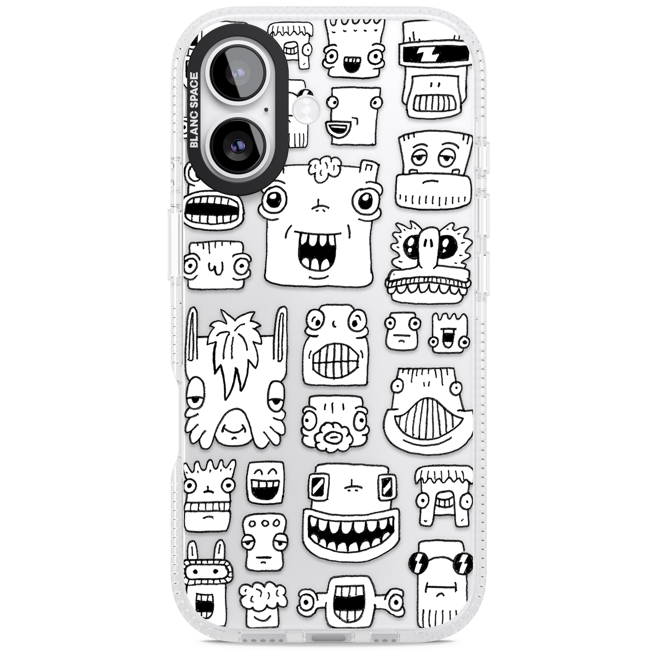 Burst Heads iPhone 17 Impact Air Clear Phone Case