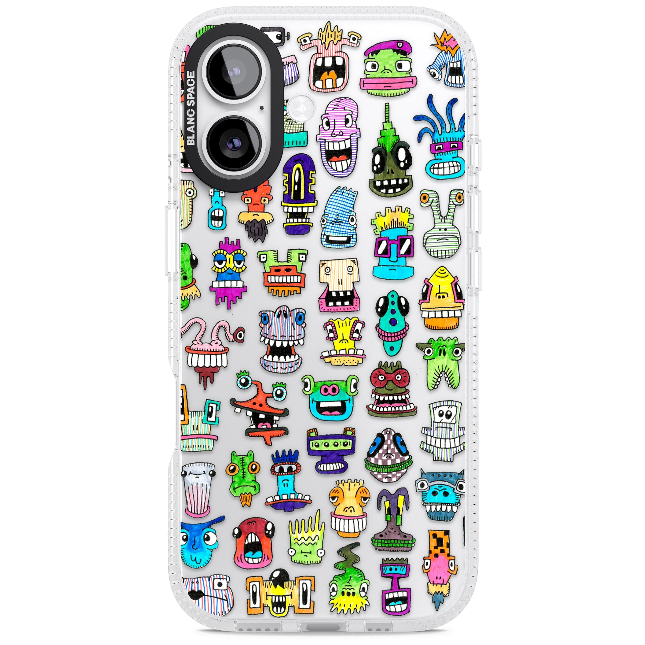 Familiar Faces iPhone 17 Impact Air Clear Phone Case