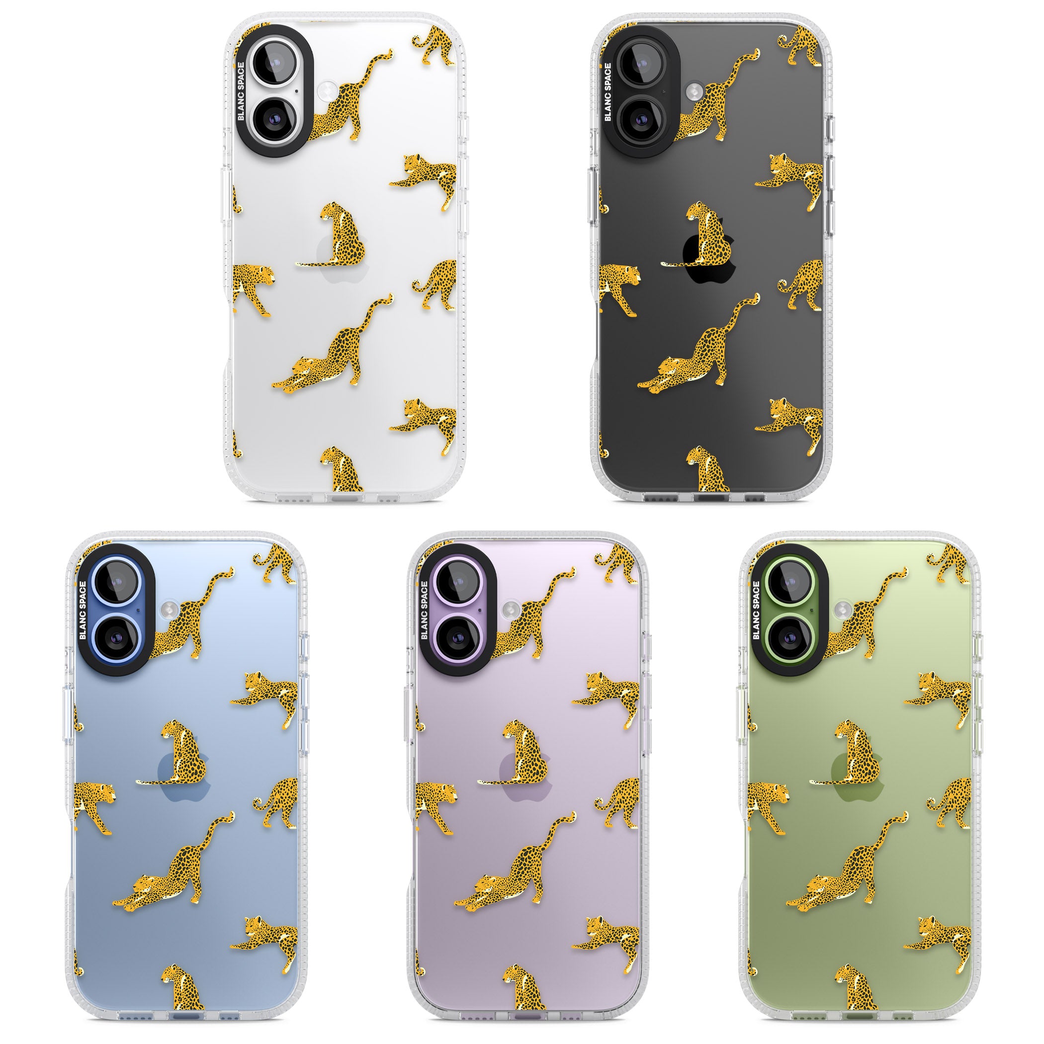 Leopard Spots iPhone 17 Impact Air Clear Phone Case APT Impact Protection