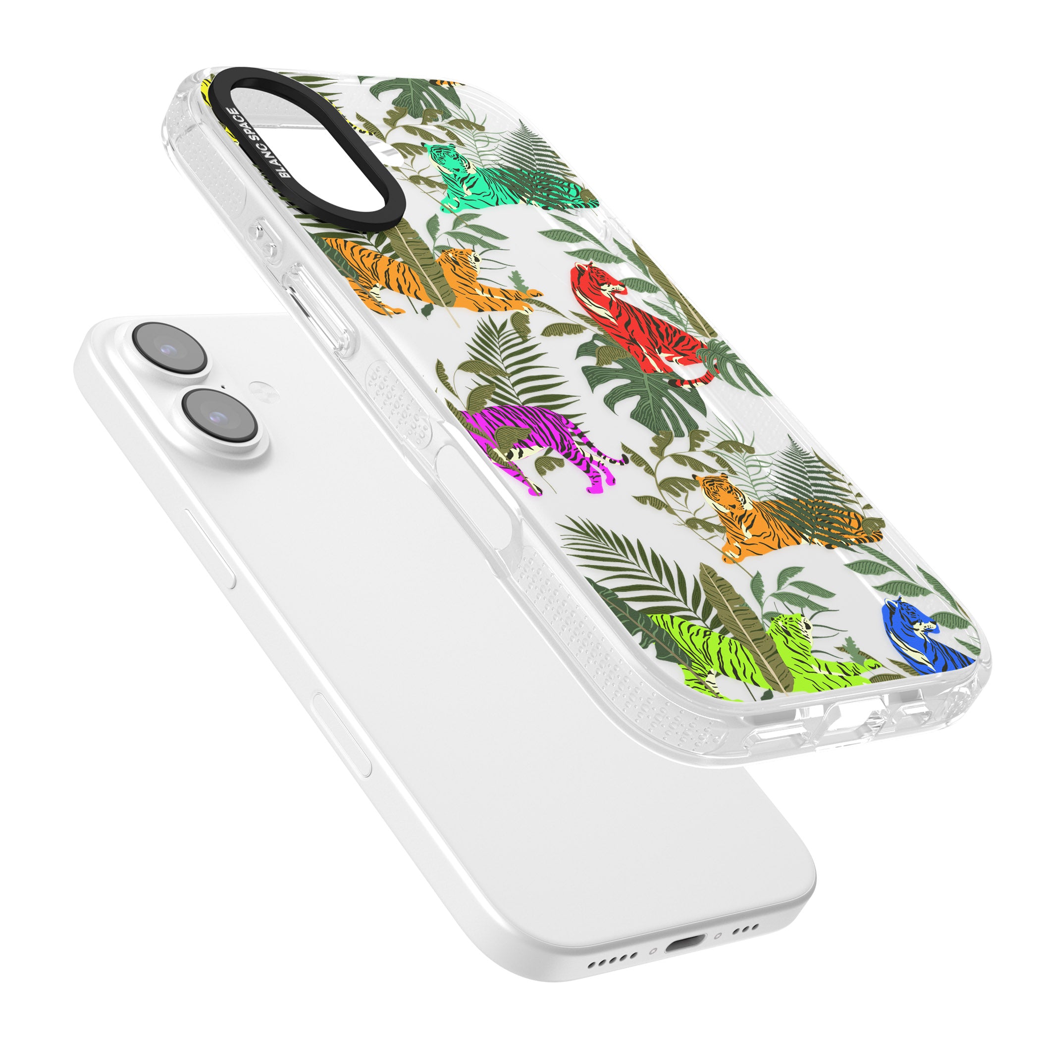 Colorful Jungle Tiger iPhone 17 Impact Air Clear Phone Case Colours