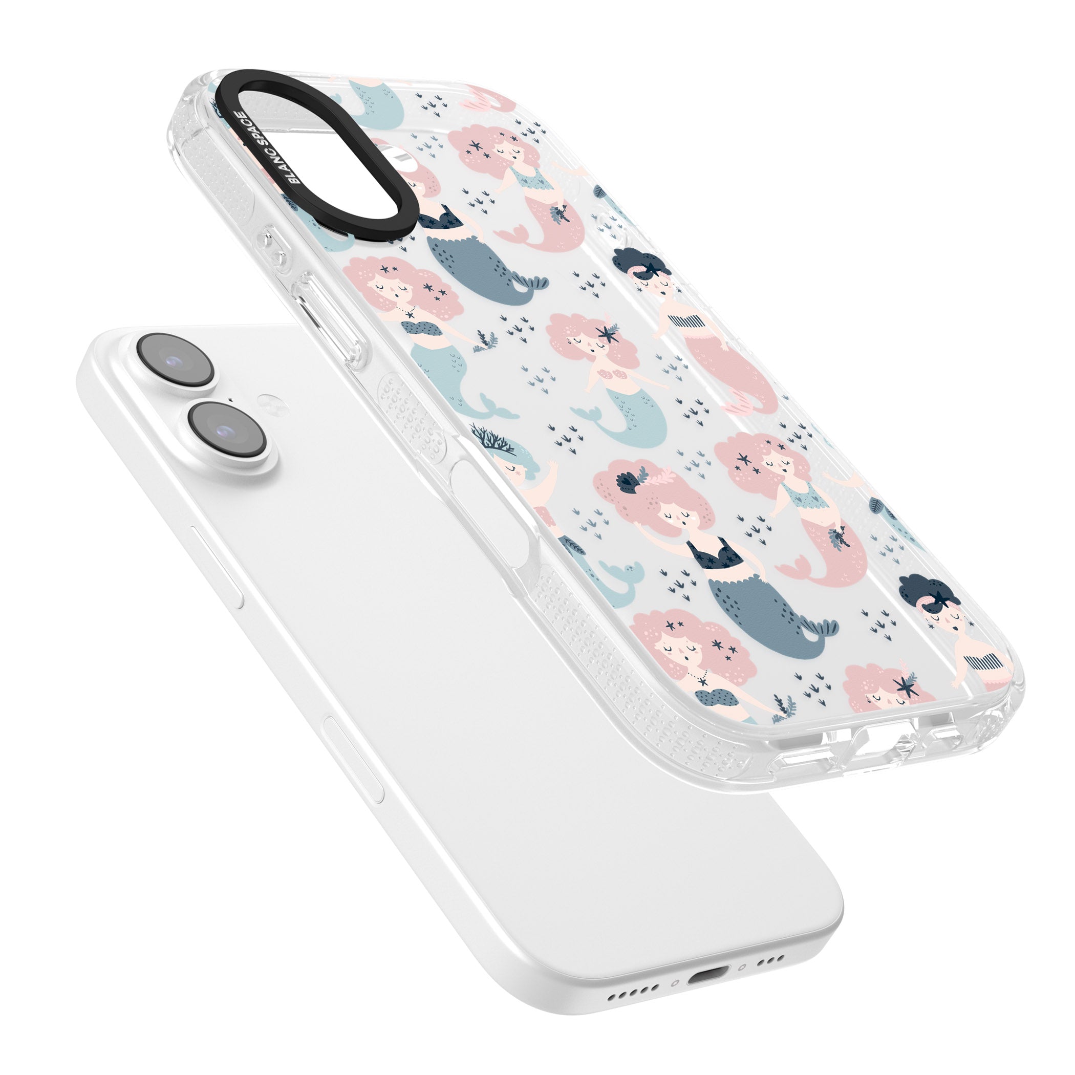 Under The Sea Mermaids (Clear) iPhone 17 Impact Air Clear Phone Case Colours