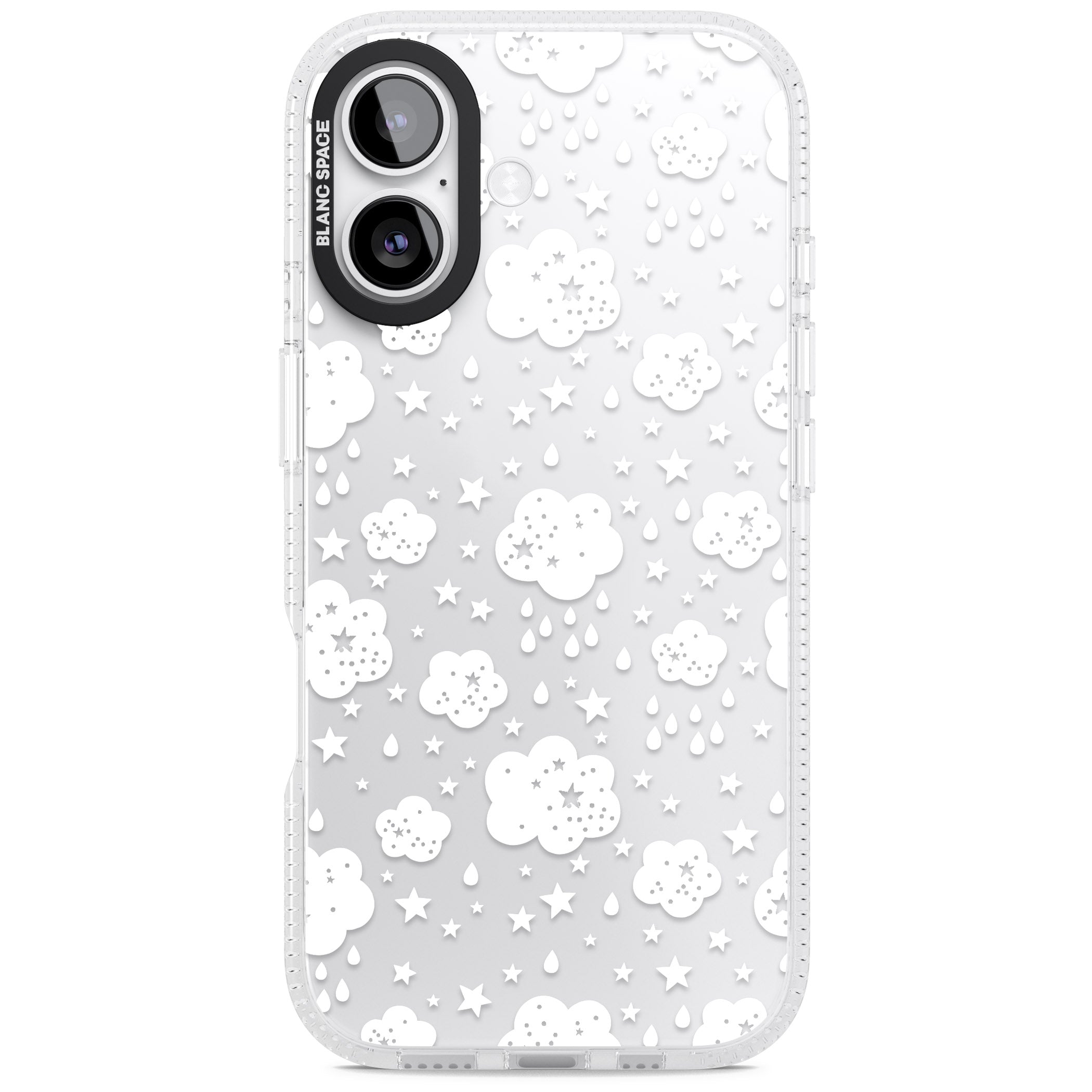 Starry Rain Clouds iPhone 17 Impact Air Clear Phone Case