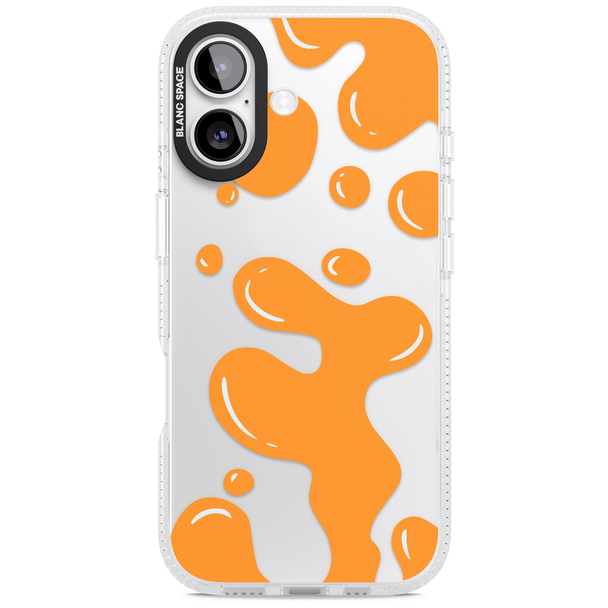 Orange Lava Lamp iPhone 17 Impact Air Clear Phone Case