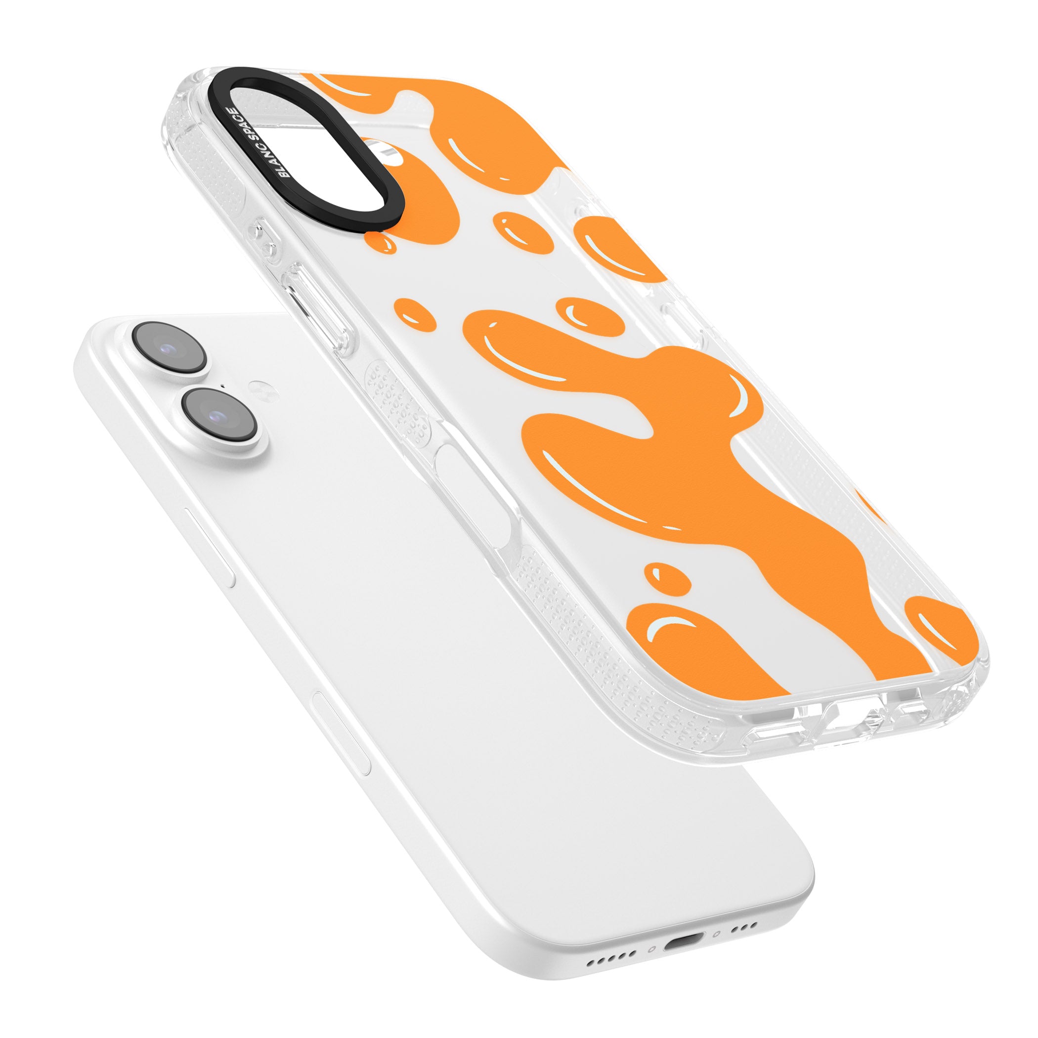 Orange Lava Lamp iPhone 17 Impact Air Clear Phone Case Colours