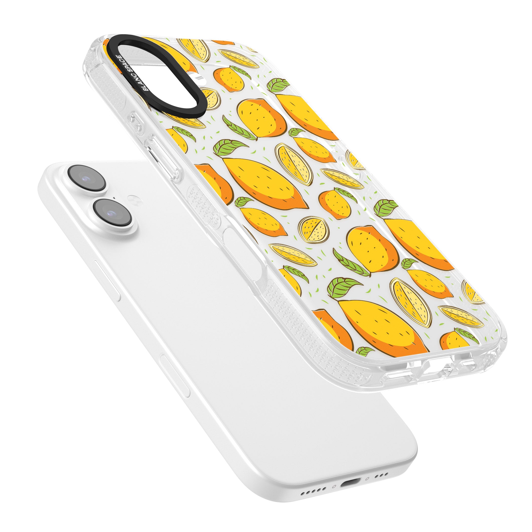 Lemon Pattern iPhone 17 Impact Air Clear Phone Case Colours