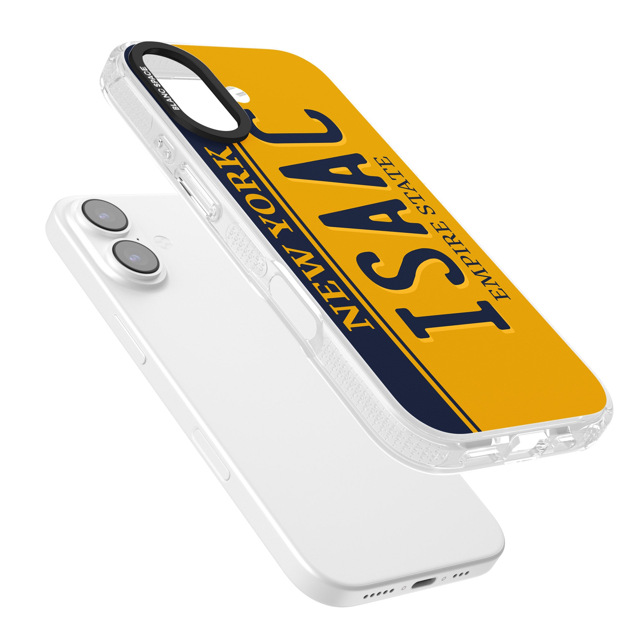 Personalised New York License Plate iPhone 17 Impact Air Clear Phone Case Colours