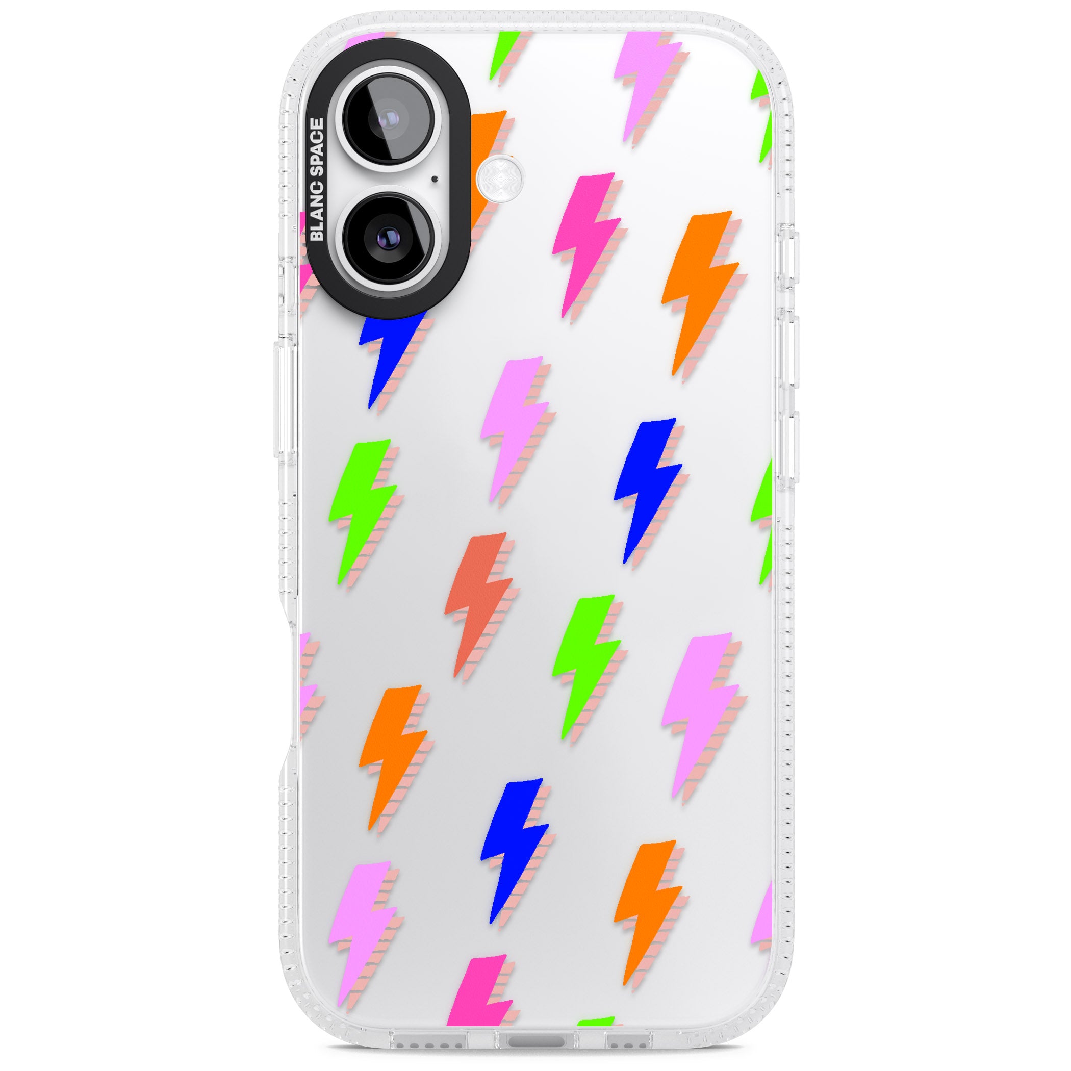 Rainbow Pop Lightning iPhone 17 Impact Air Clear Phone Case