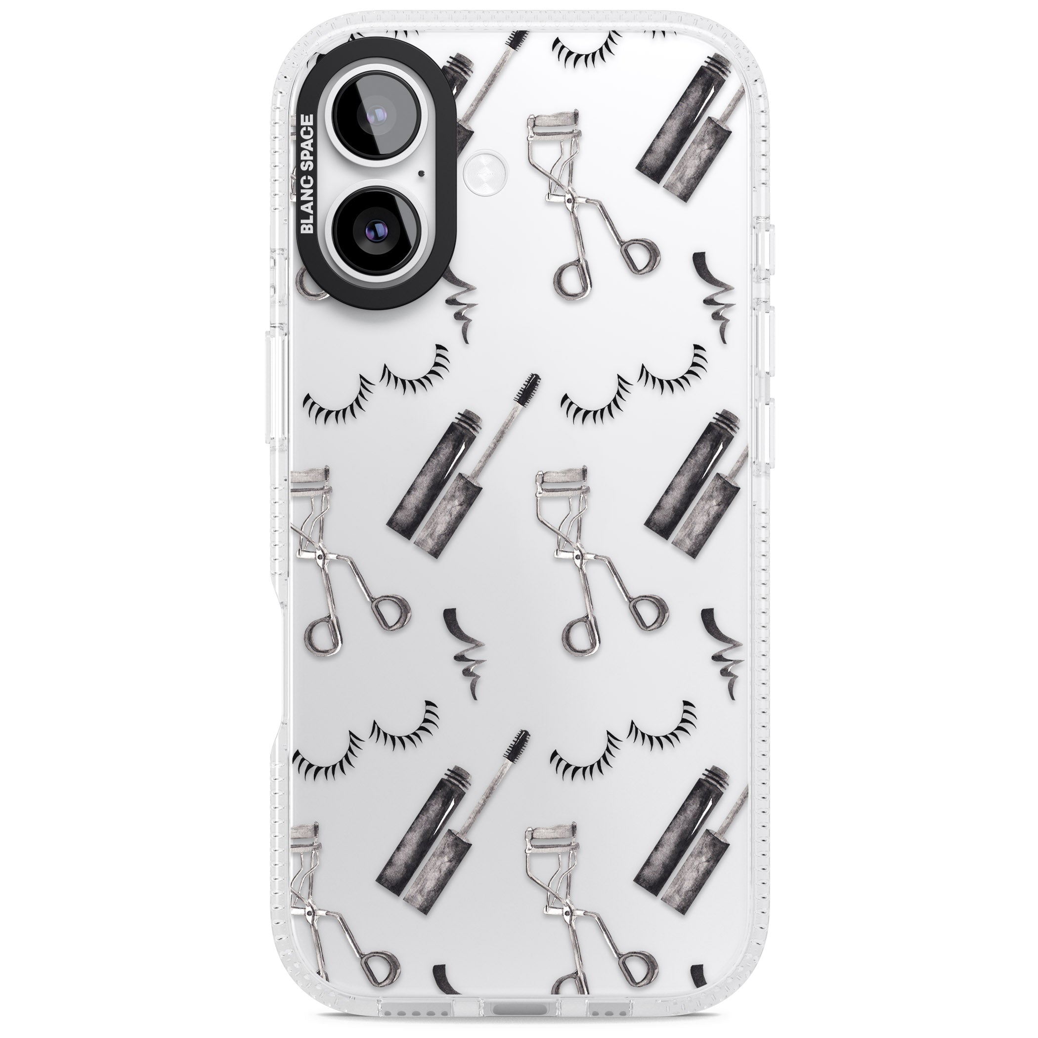 Eyelash Makeup Pattern iPhone 17 Impact Air Clear Phone Case