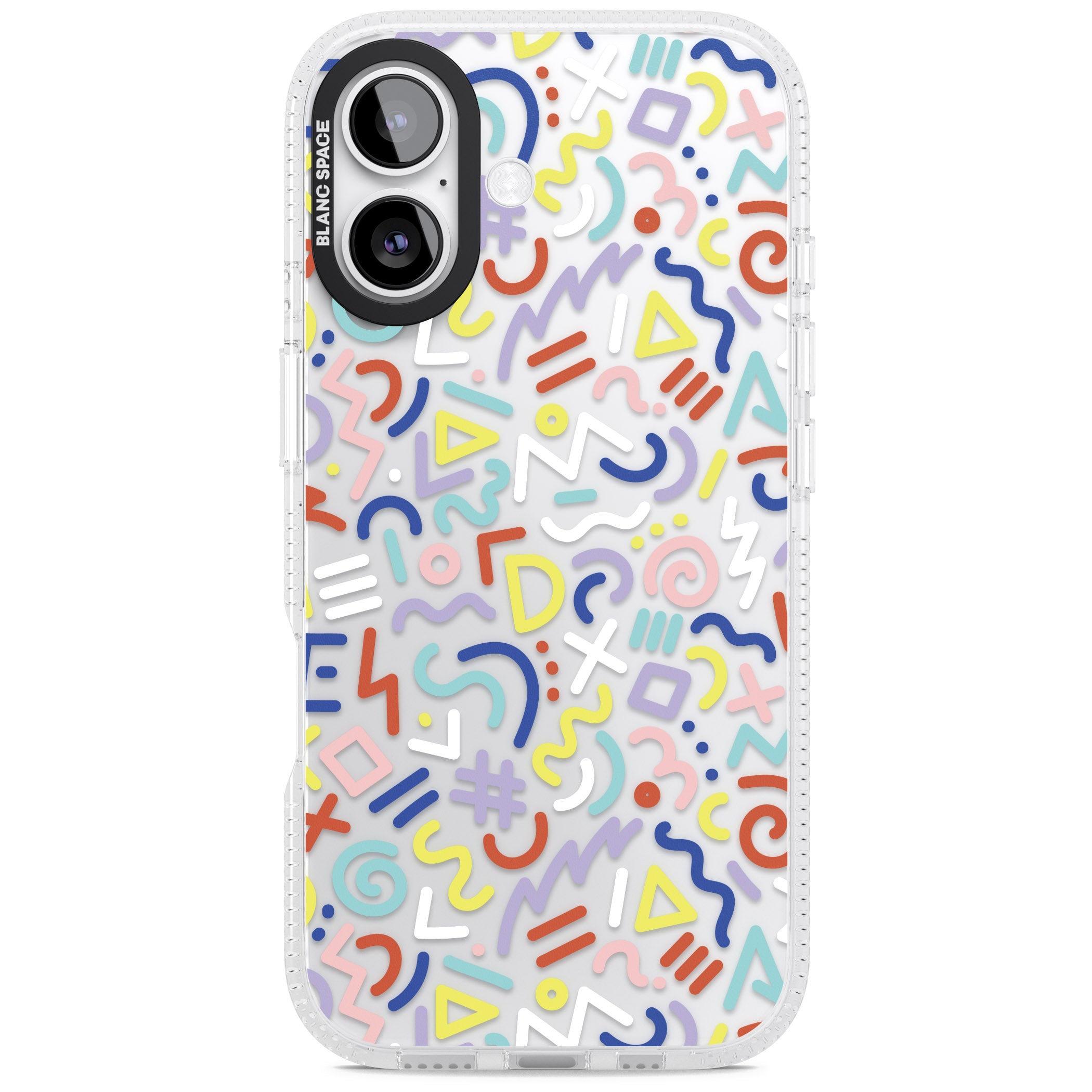 Colorful Retro Pattern iPhone 17 Impact Air Clear Phone Case