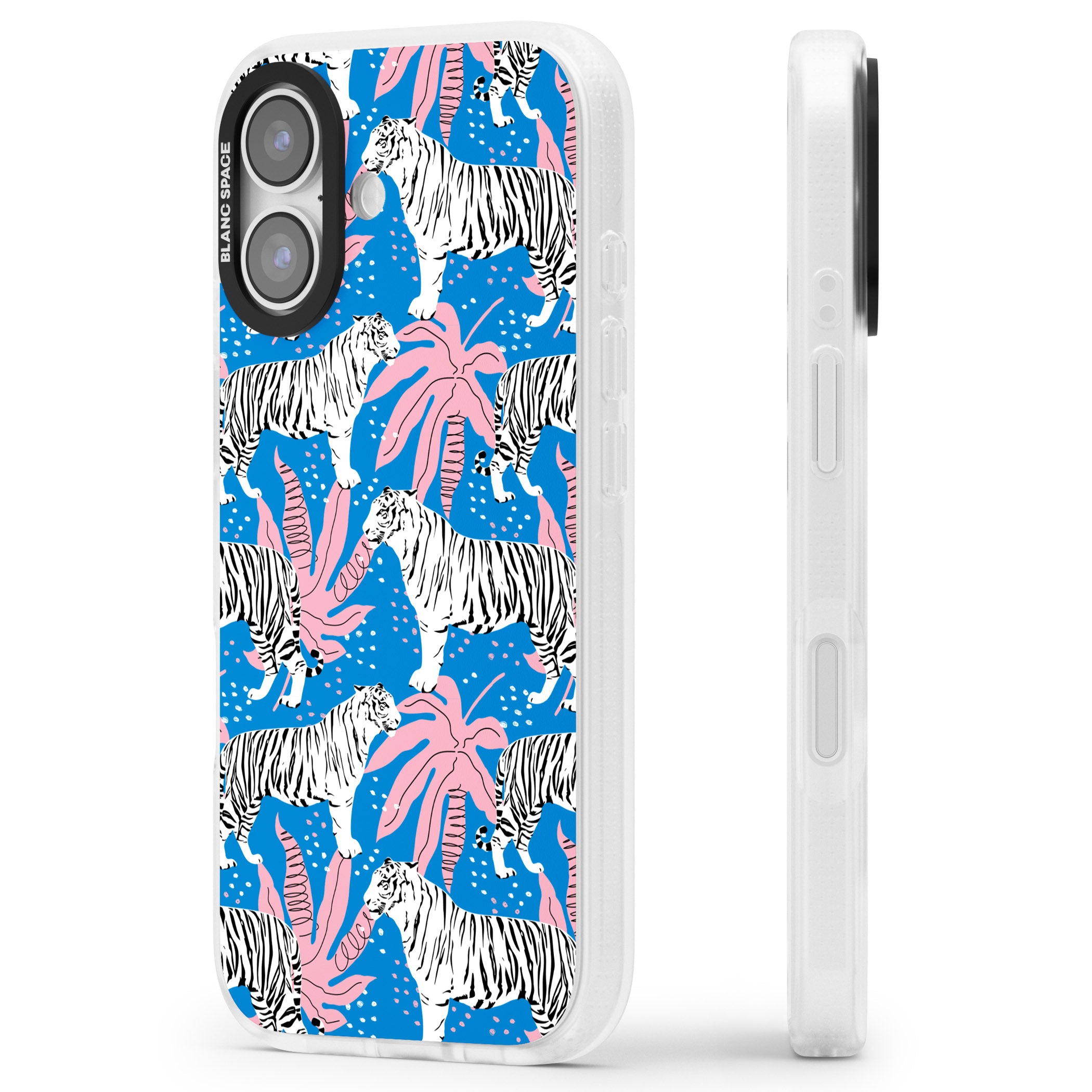 Bengal Blues iPhone 17 Impact Air Clear Phone Case Side Profile