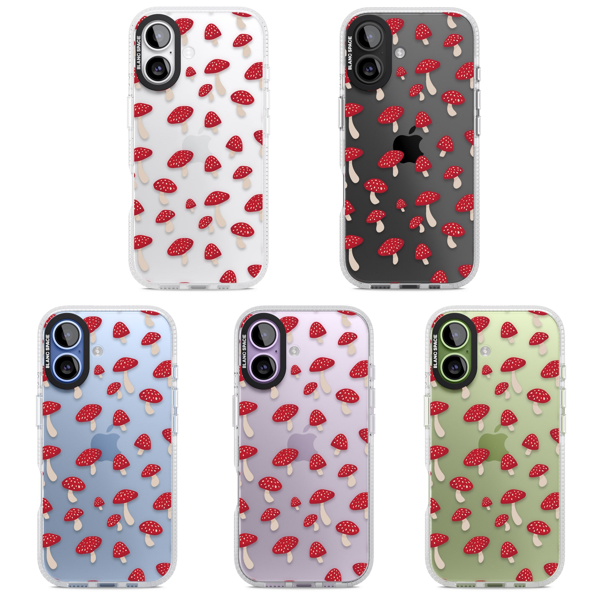 Magical Mushroom Pattern iPhone 17 Impact Air Clear Phone Case APT Impact Protection