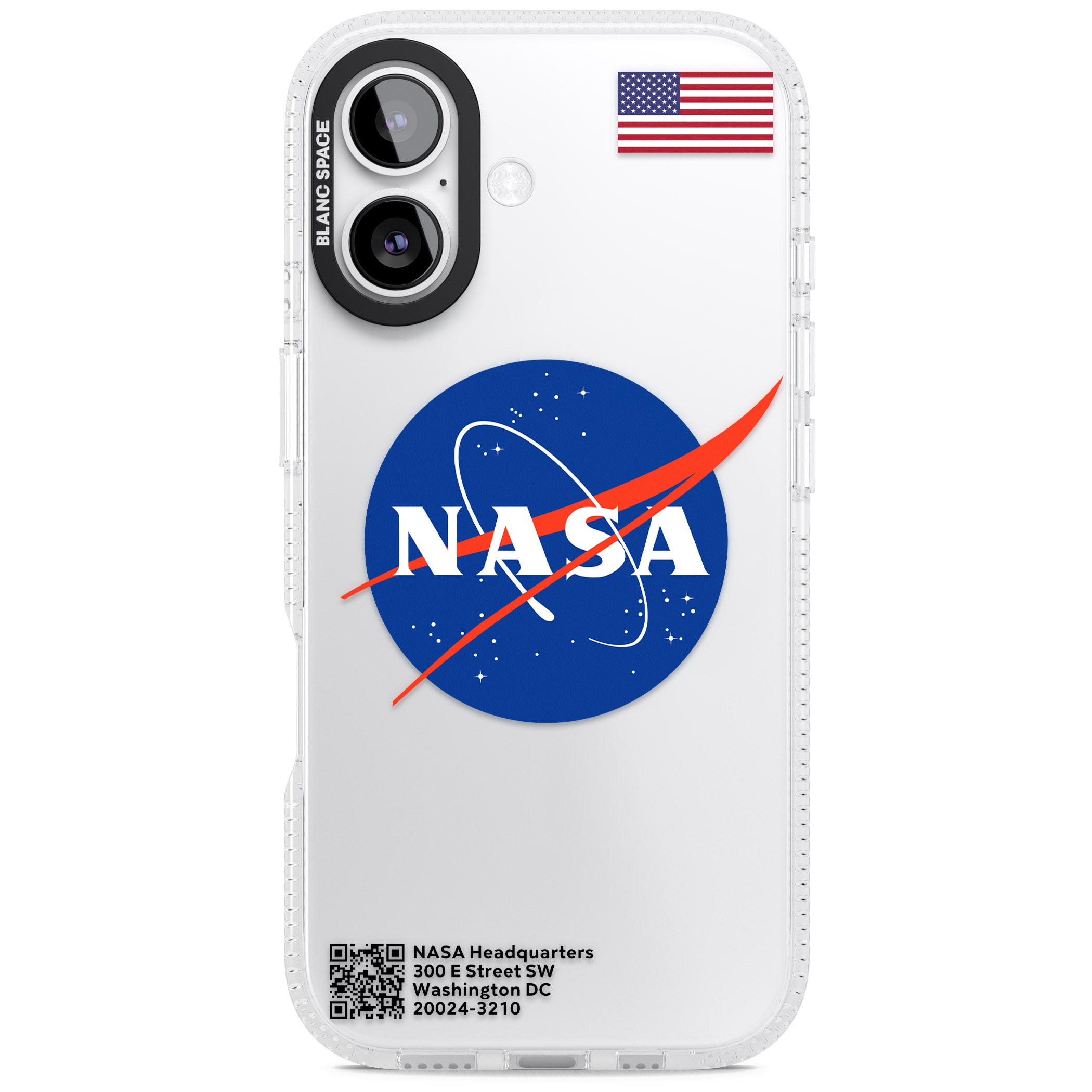 Nasa Meatball iPhone 17 Impact Air Clear Phone Case