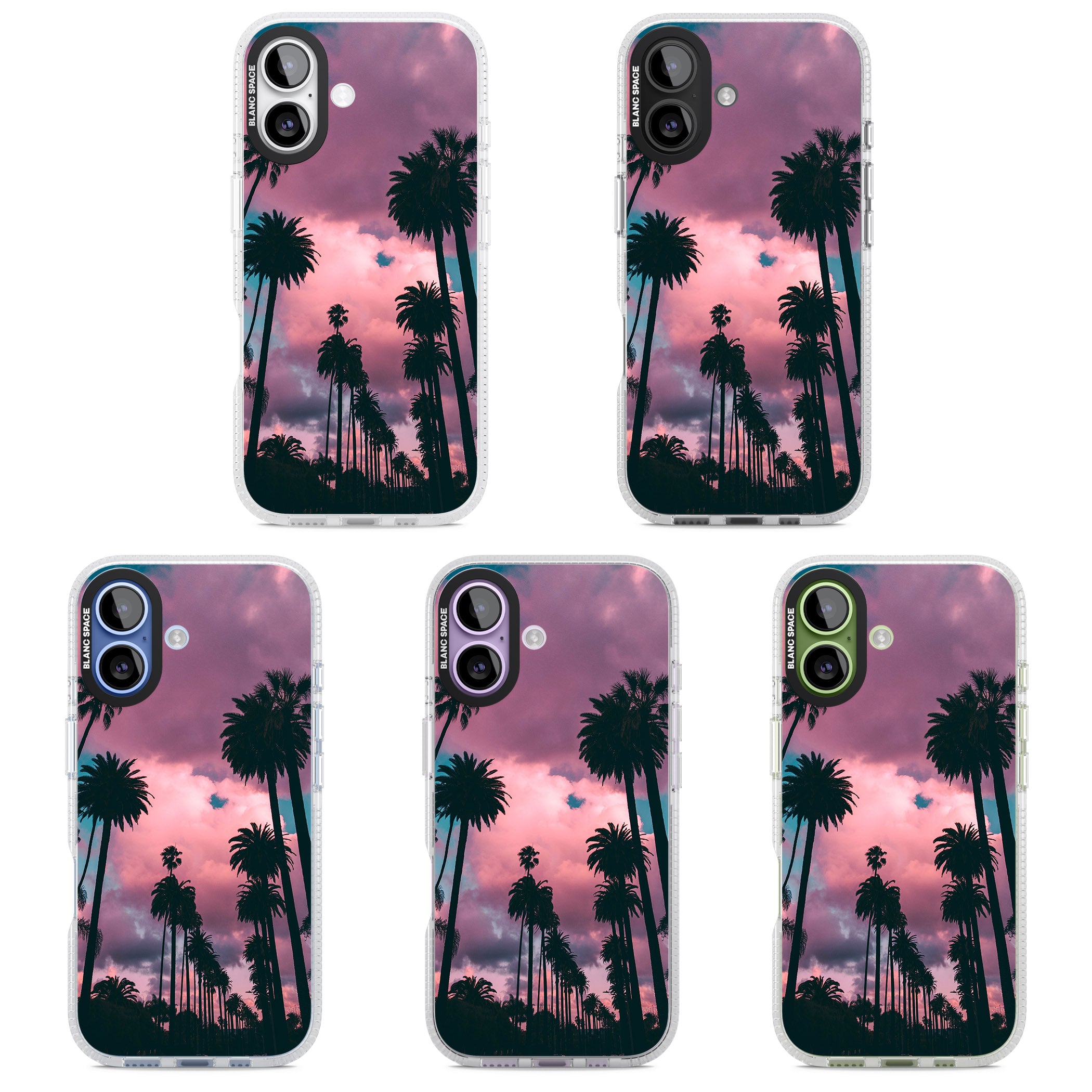 Sunset Palms iPhone 17 Impact Air Clear Phone Case APT Impact Protection