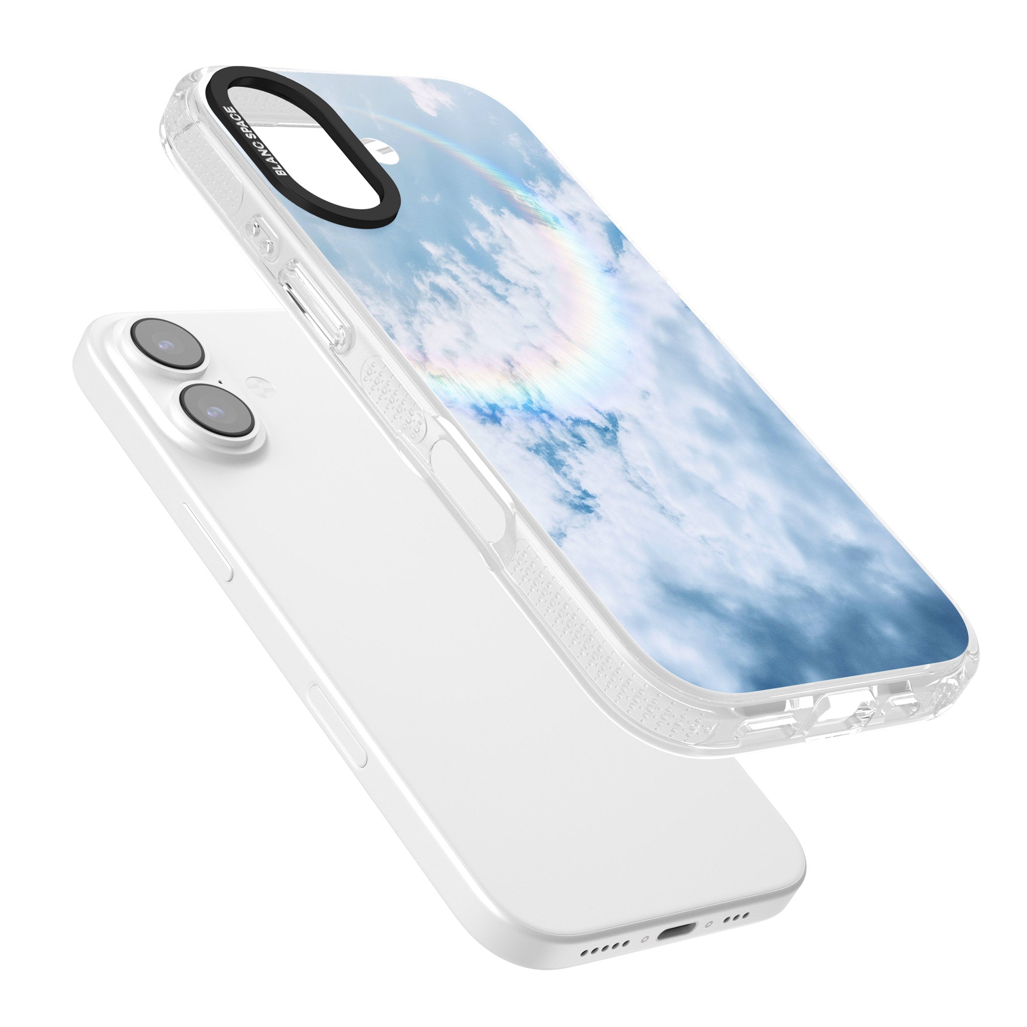 Pastel Rainbow Sky iPhone 17 Impact Air Clear Phone Case Colours